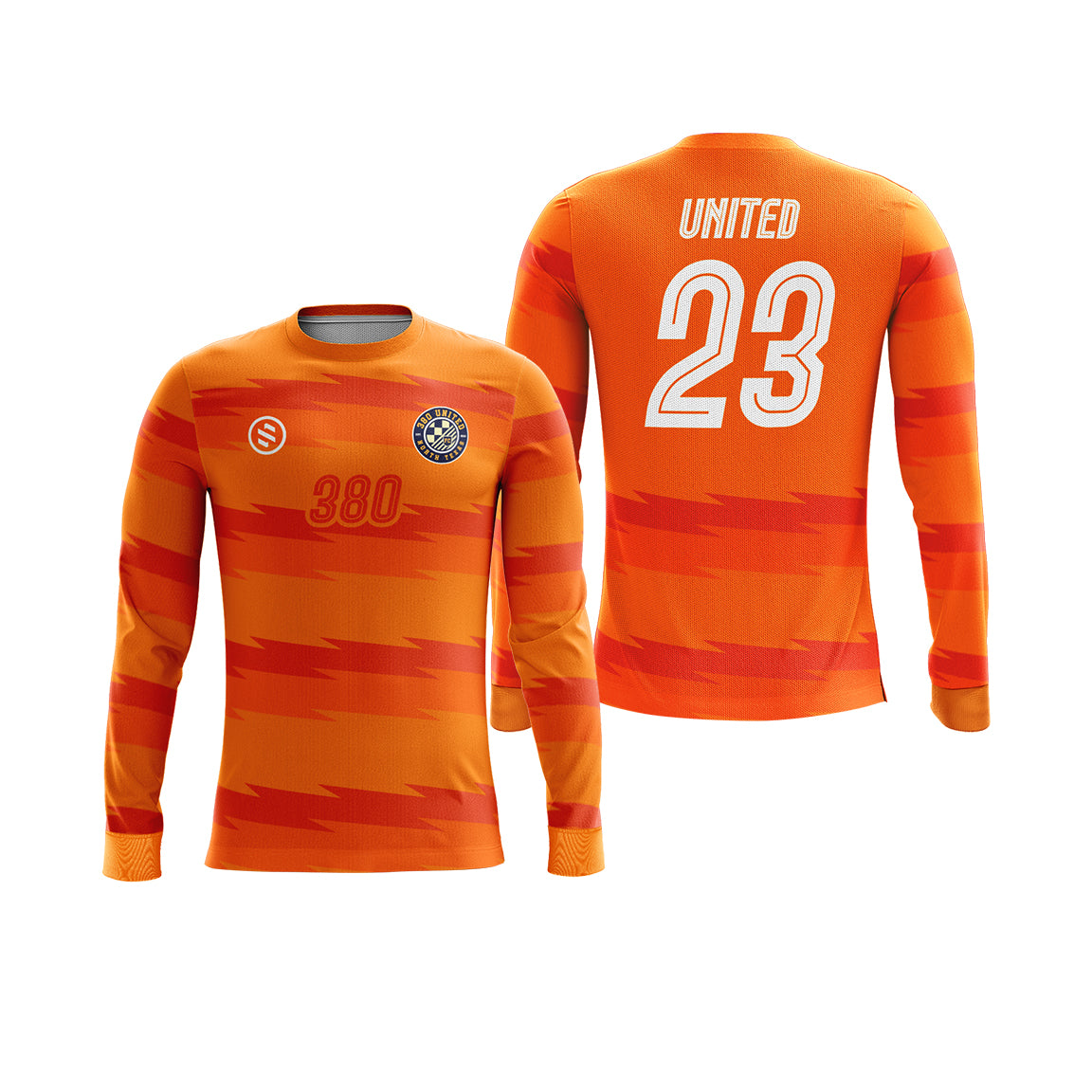 380 United FC - Orange Goalkeeper Jersey - Long Sleeve