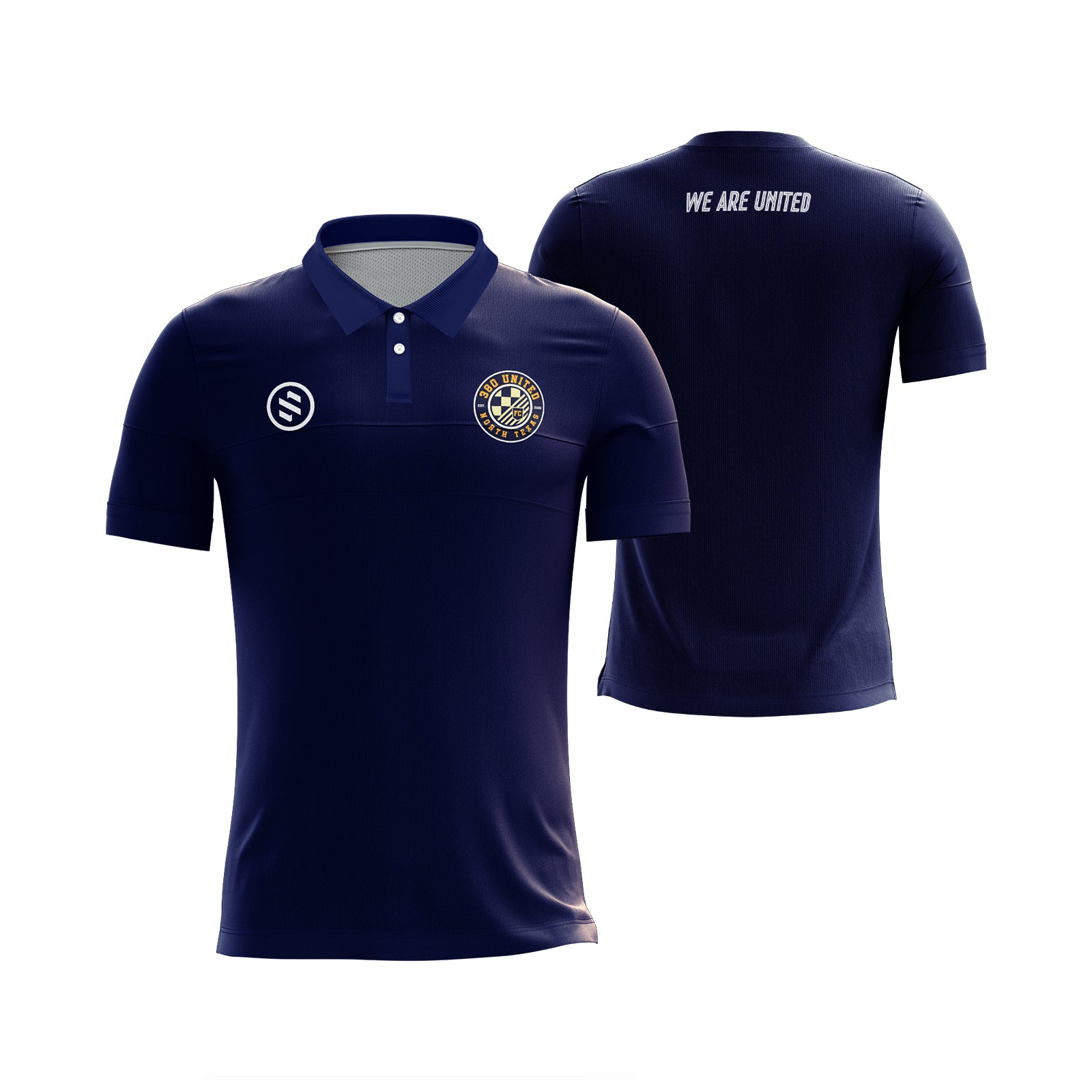380 United FC - Navy Coach Polo