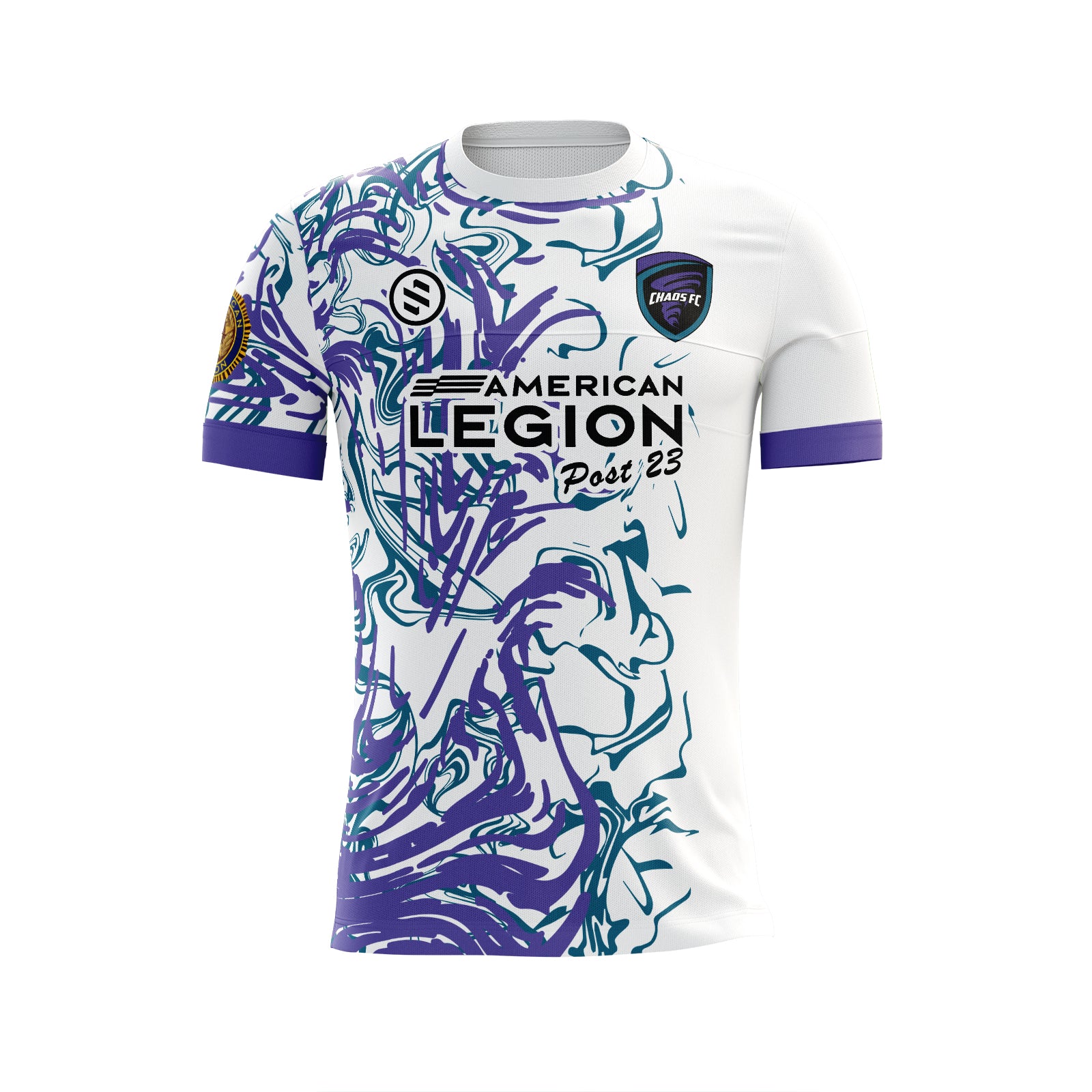 Chaos FC of Ohio  - White/Purple Game Jersey