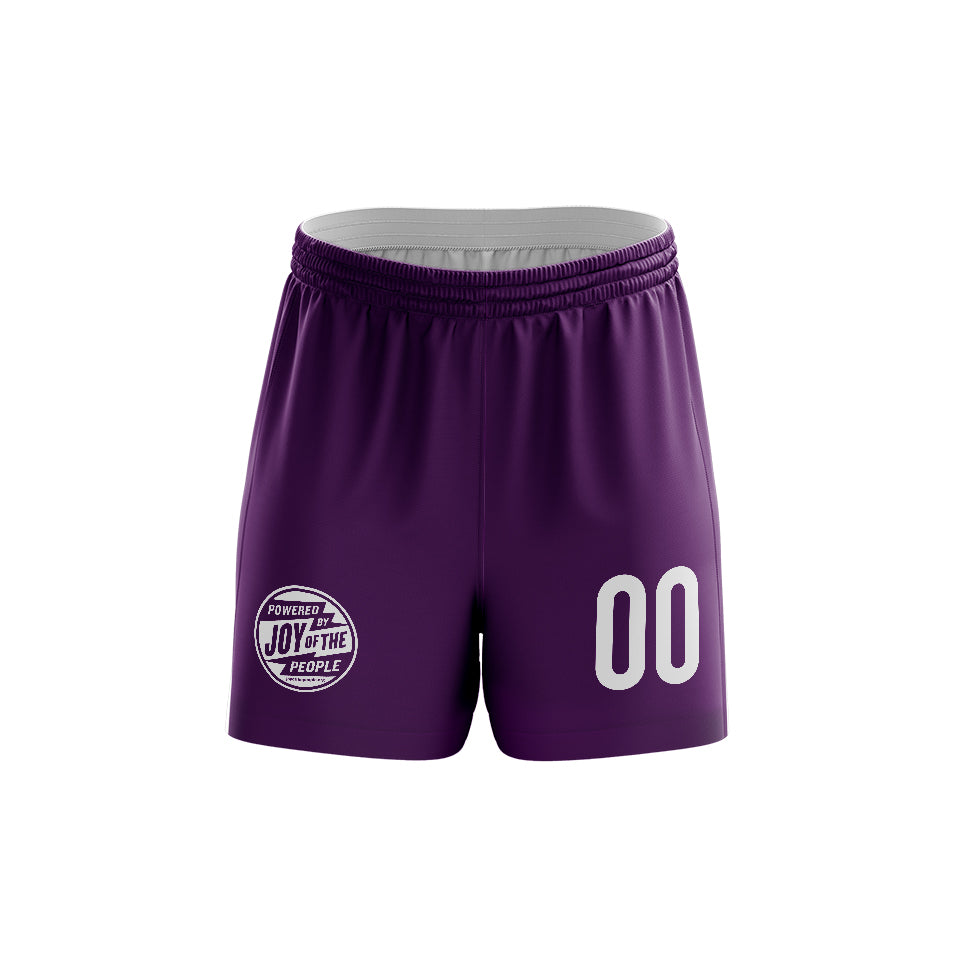 Joy Of The People  - Women Purple Game Shorts