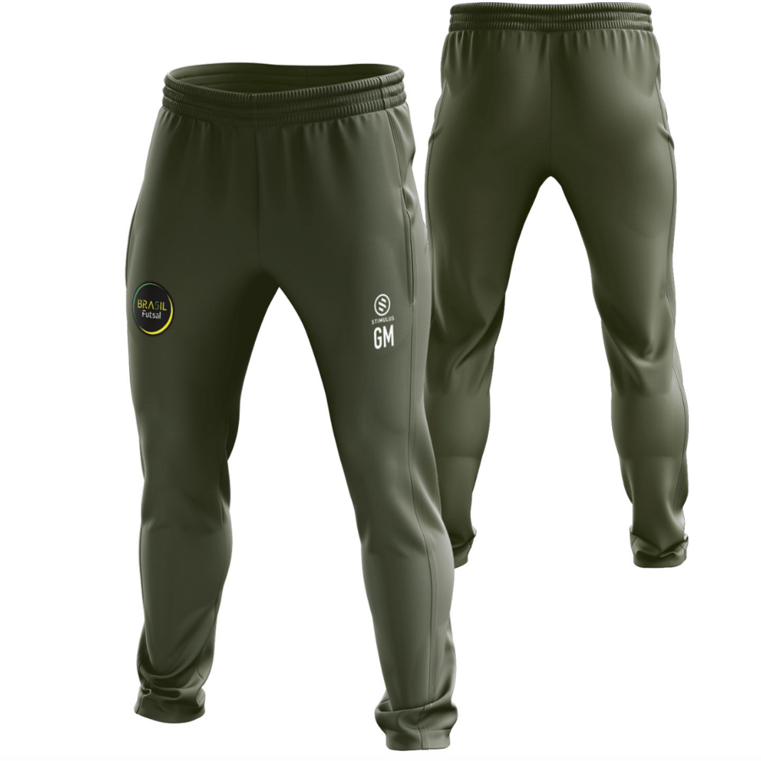 Bra5il Futsal - Green Track Pants - ENTER INITIALS ONLY