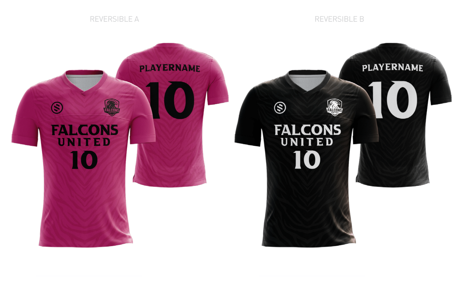Falcons United - Pink/Black Reversible Jersey