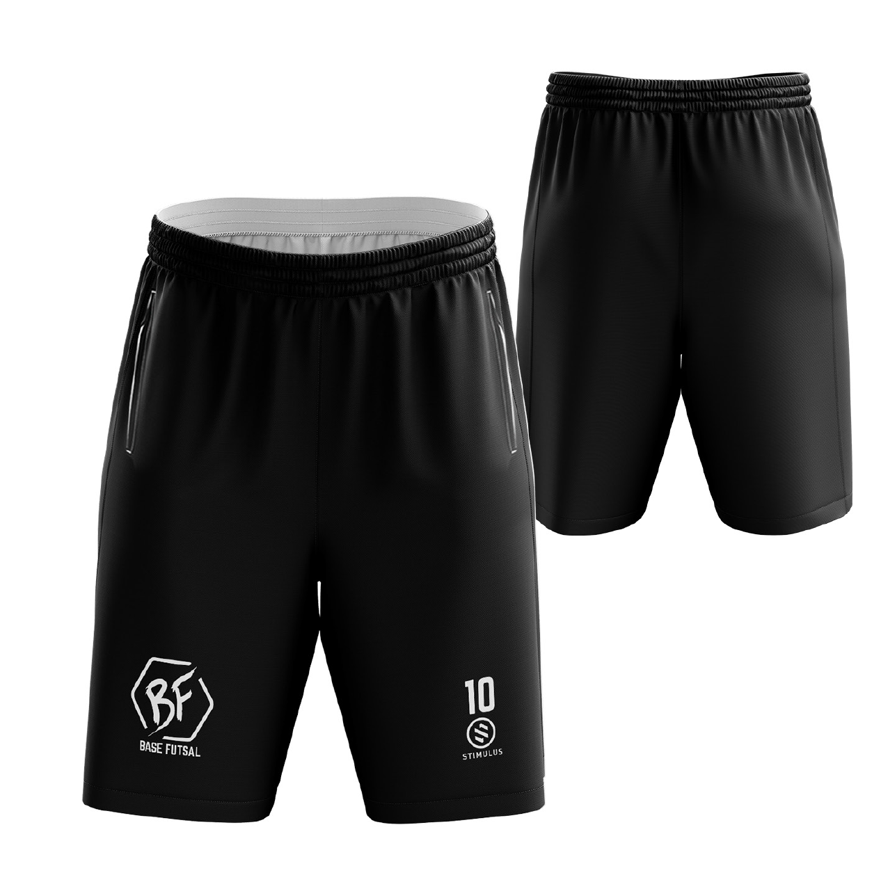 Base Futsal Black Pocket Shorts
