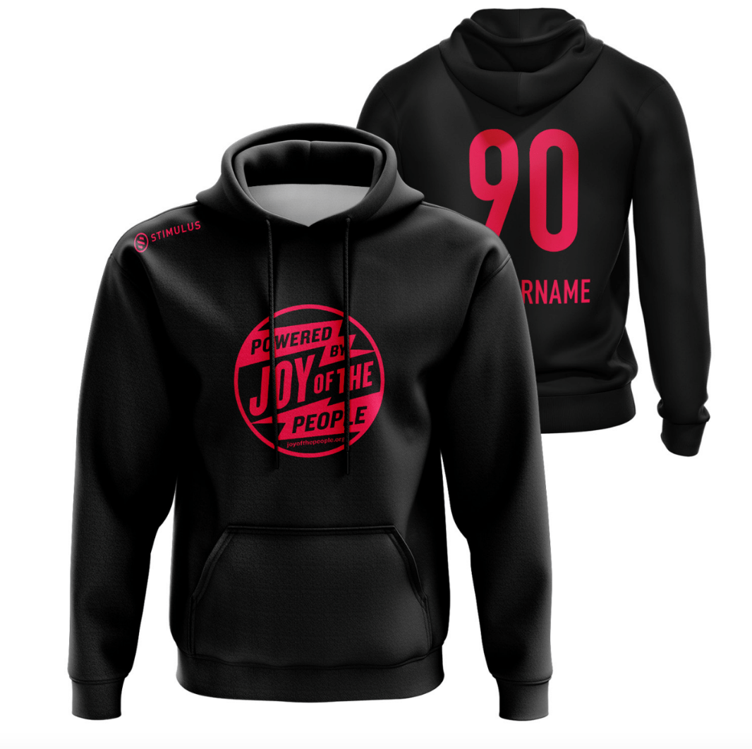Joy Of The People  - Black Pocket Hoodie