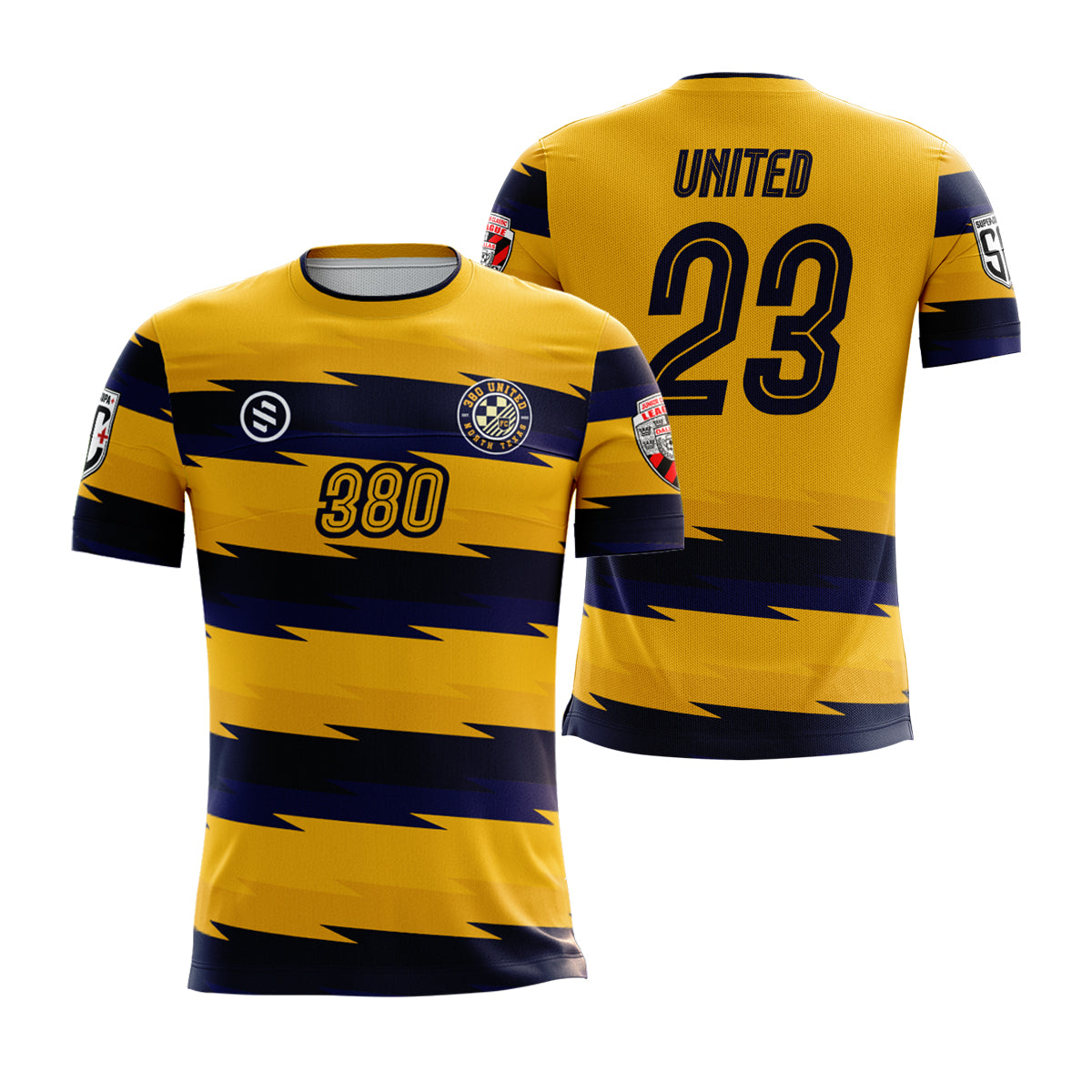 380 United FC - Navy and Gold Jersey