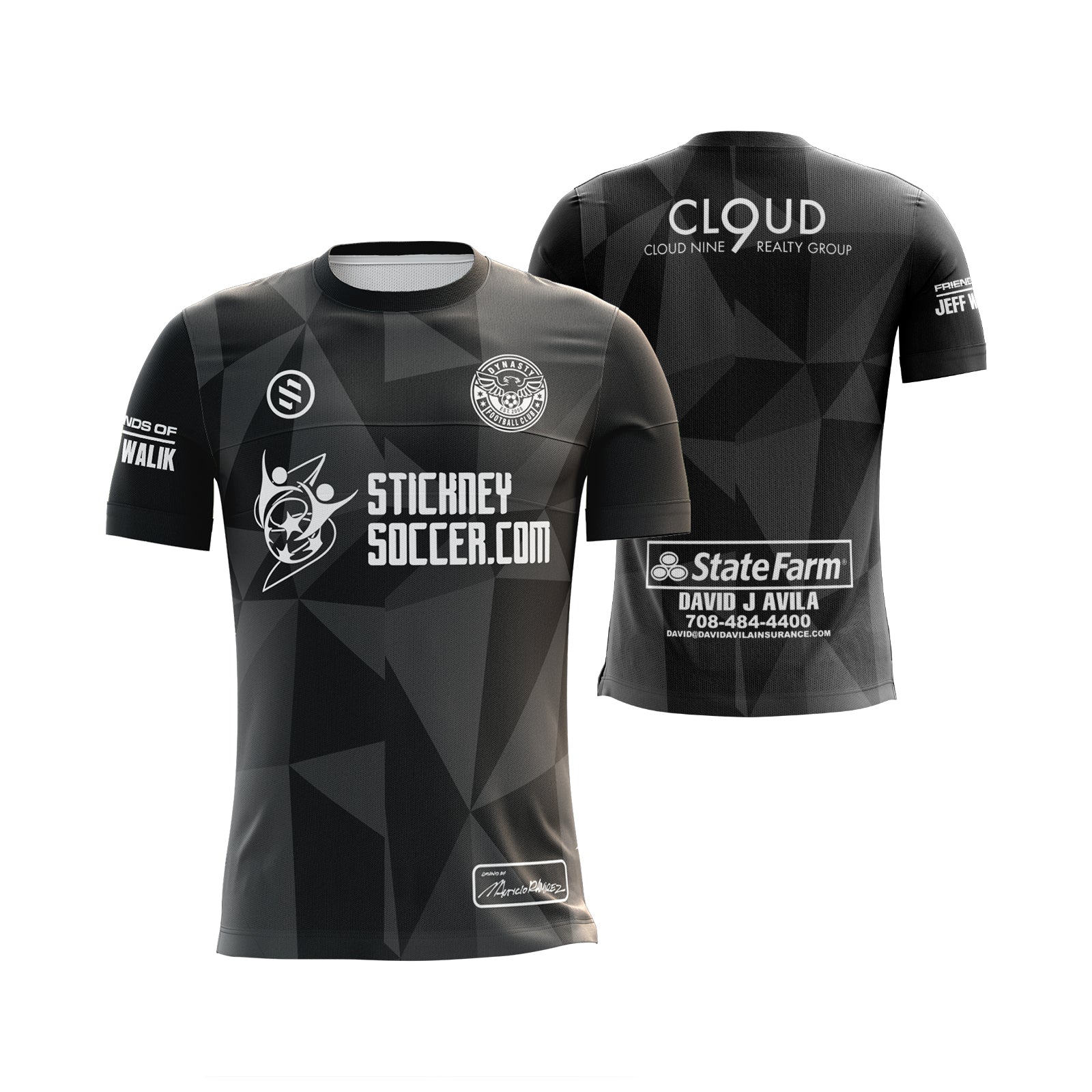 Chicago Dynasty FC  - Grey Coach Training Jersey