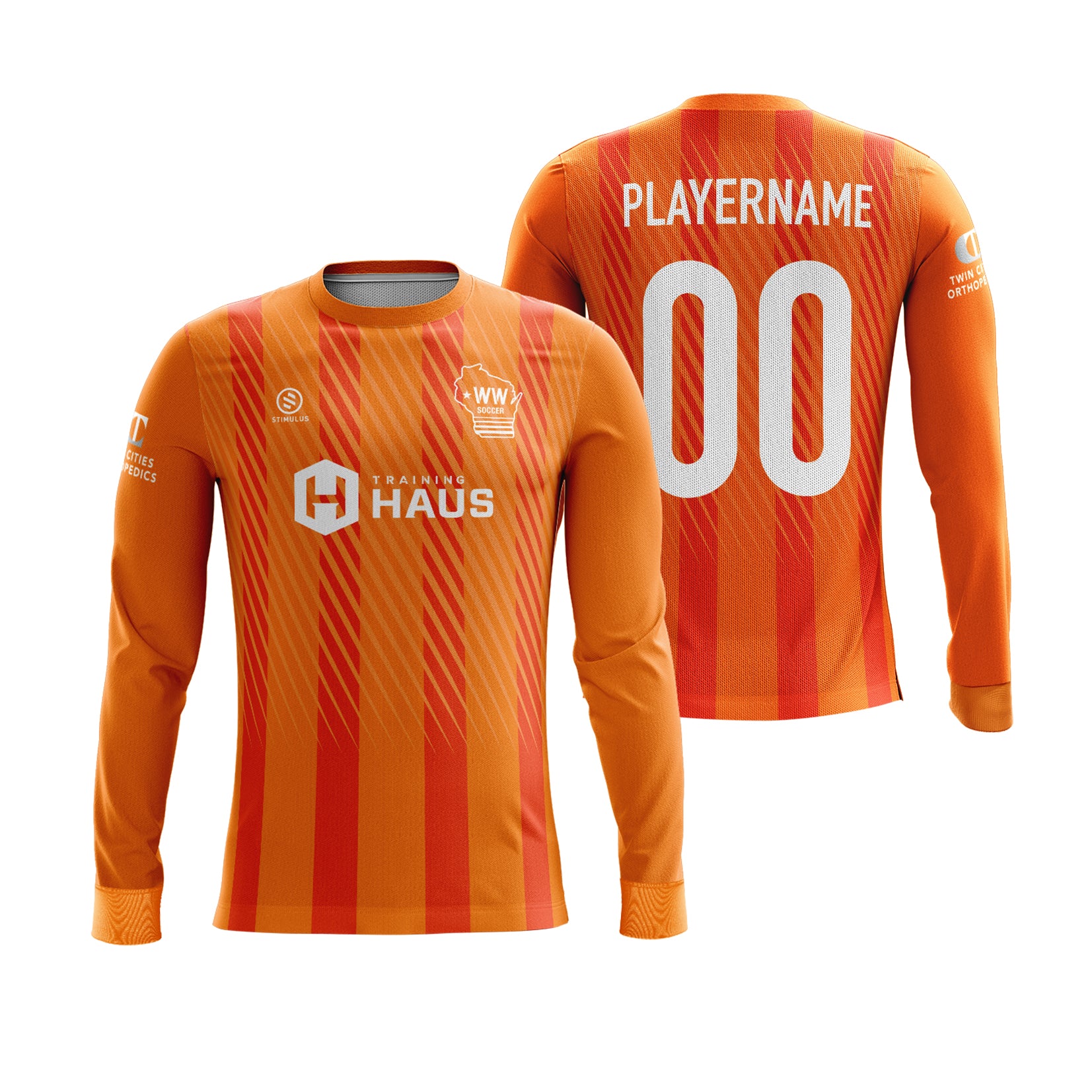 Western Wisconsin - Orange Long Sleeve Goalkeeper Game Jersey