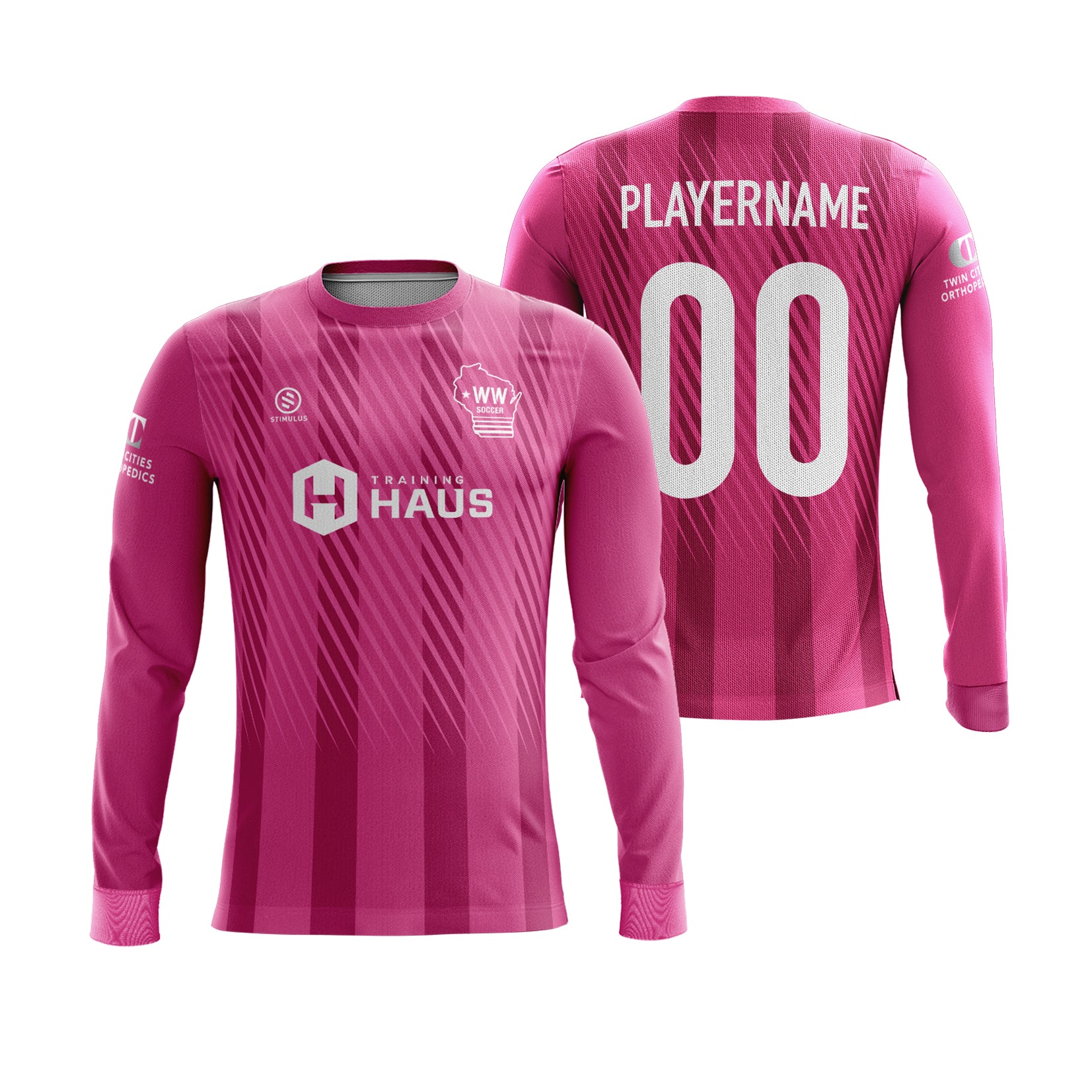 Western Wisconsin - Pink Long Sleeve Goalkeeper Game Jersey
