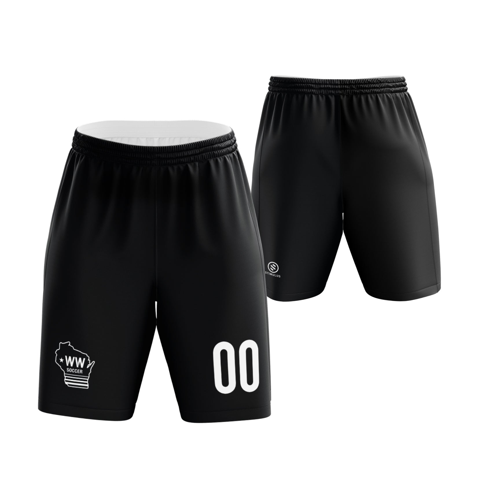 Western Wisconsin - Black Game Shorts