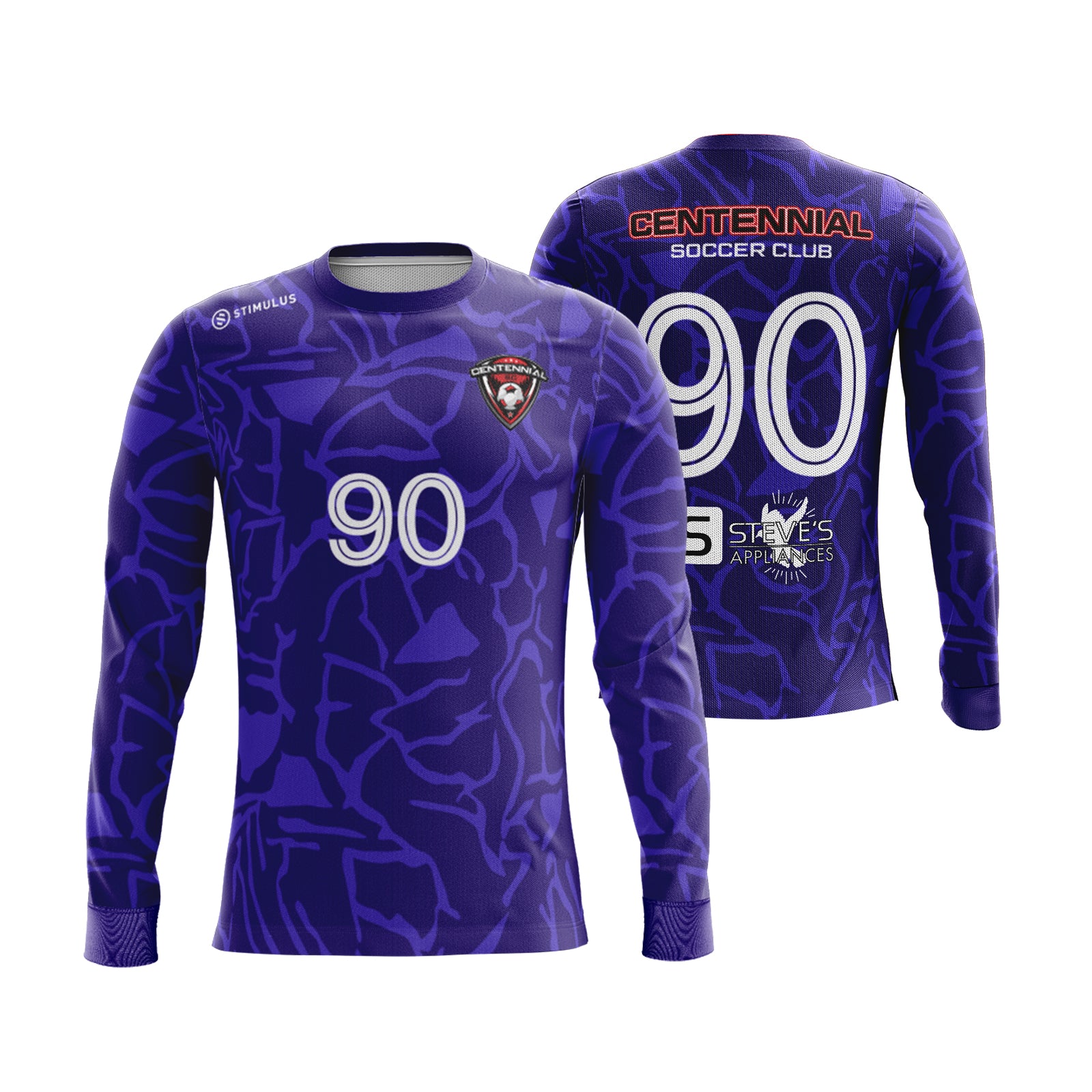 Centennial Soccer Club -  Purple Goalkeeper Game Jersey