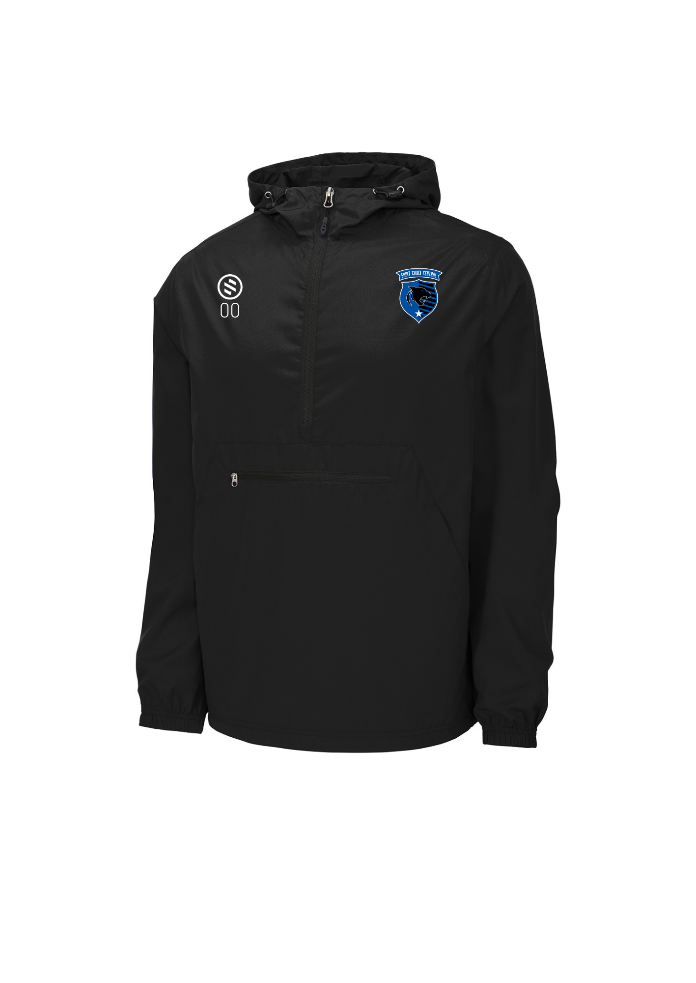 St.Croix Central Boys - Performance Windbreaker - Black