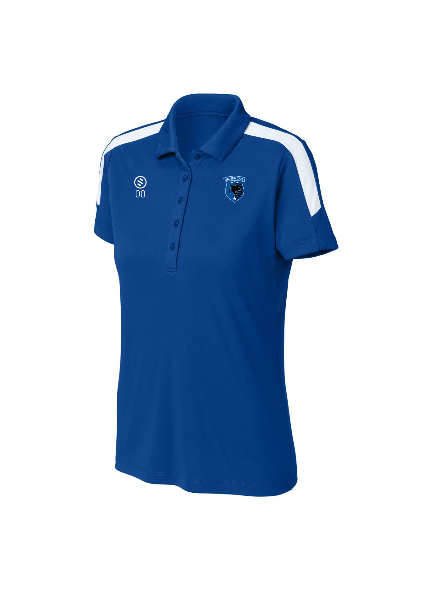 St.Croix Central Boys - Performance Stripe Polo - Women's -True Royal/White
