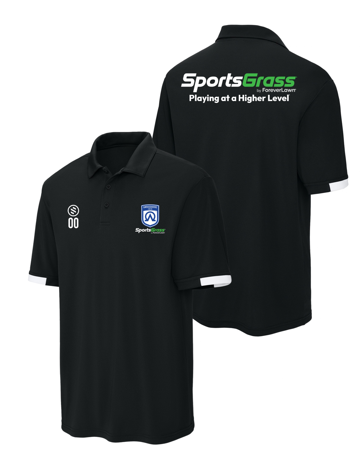 Ambassadors FC - Ohio - Core Performance Polo - Men's - Black/ White
