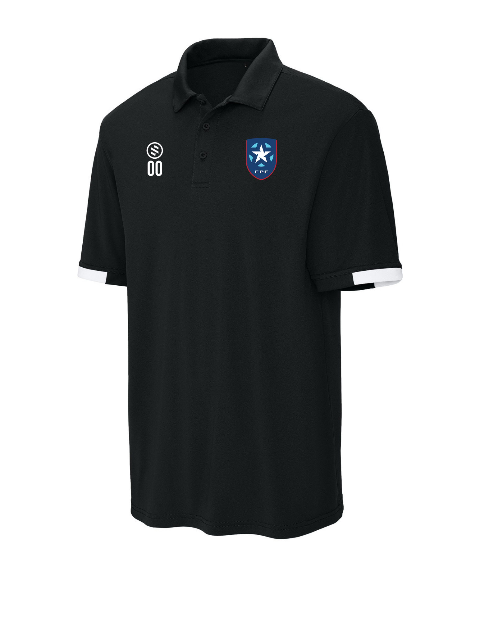 FPF Puerto Rico - Core Performance Polo - Men's - Black/ White