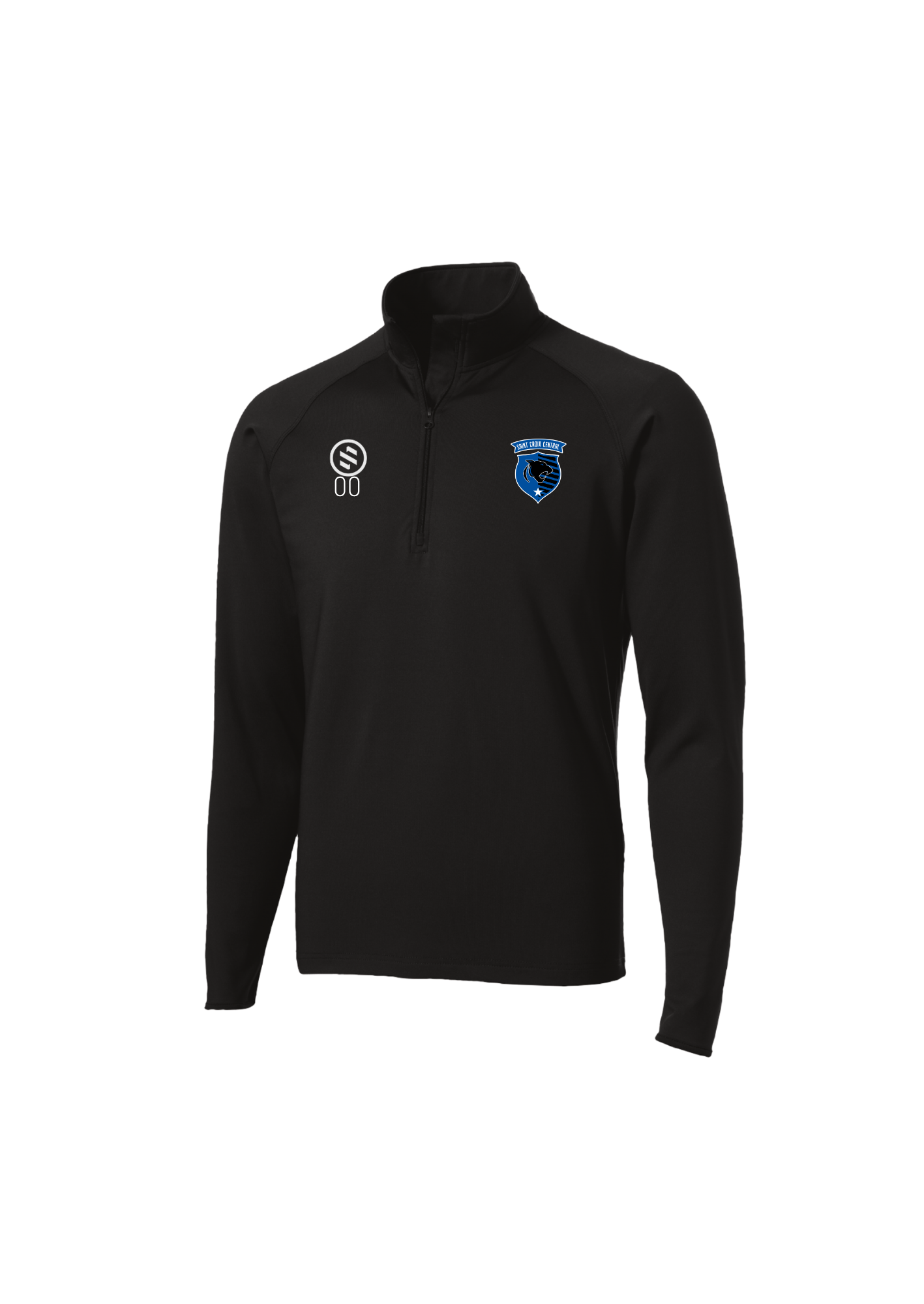St.Croix Central Boys - 1/4 Zip Pullover - Men's - Black