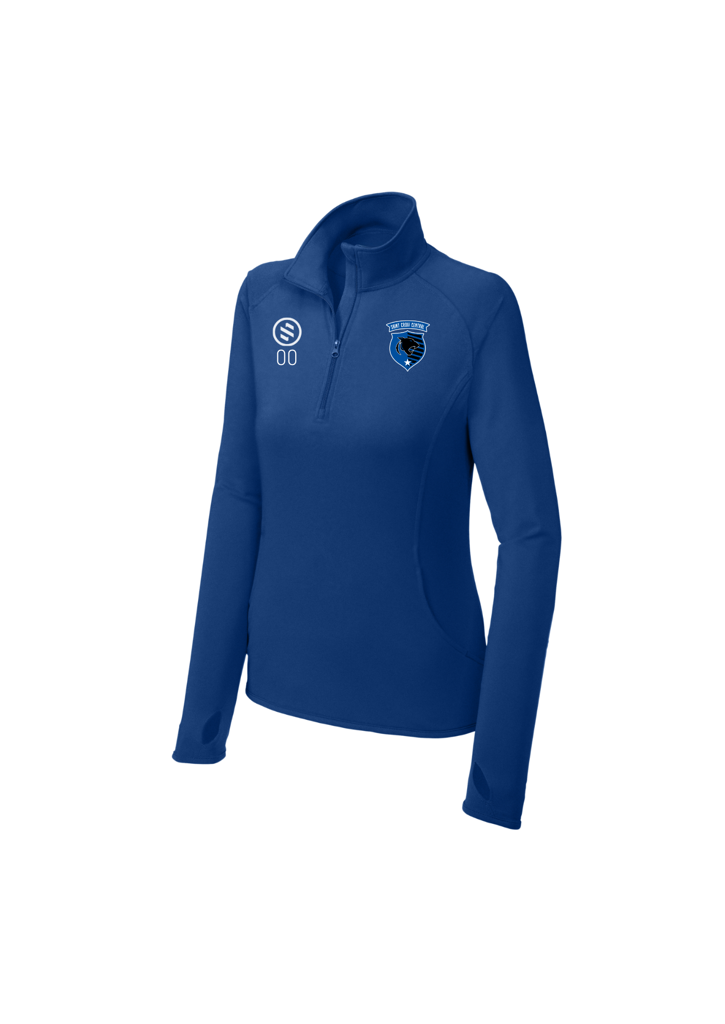St.Croix Central Boys - 1/4 Zip Pullover - Women's - True Royal