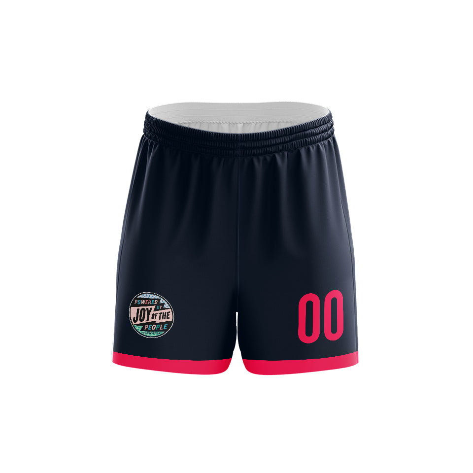 Joy Of The People  - Women Navy Game Shorts