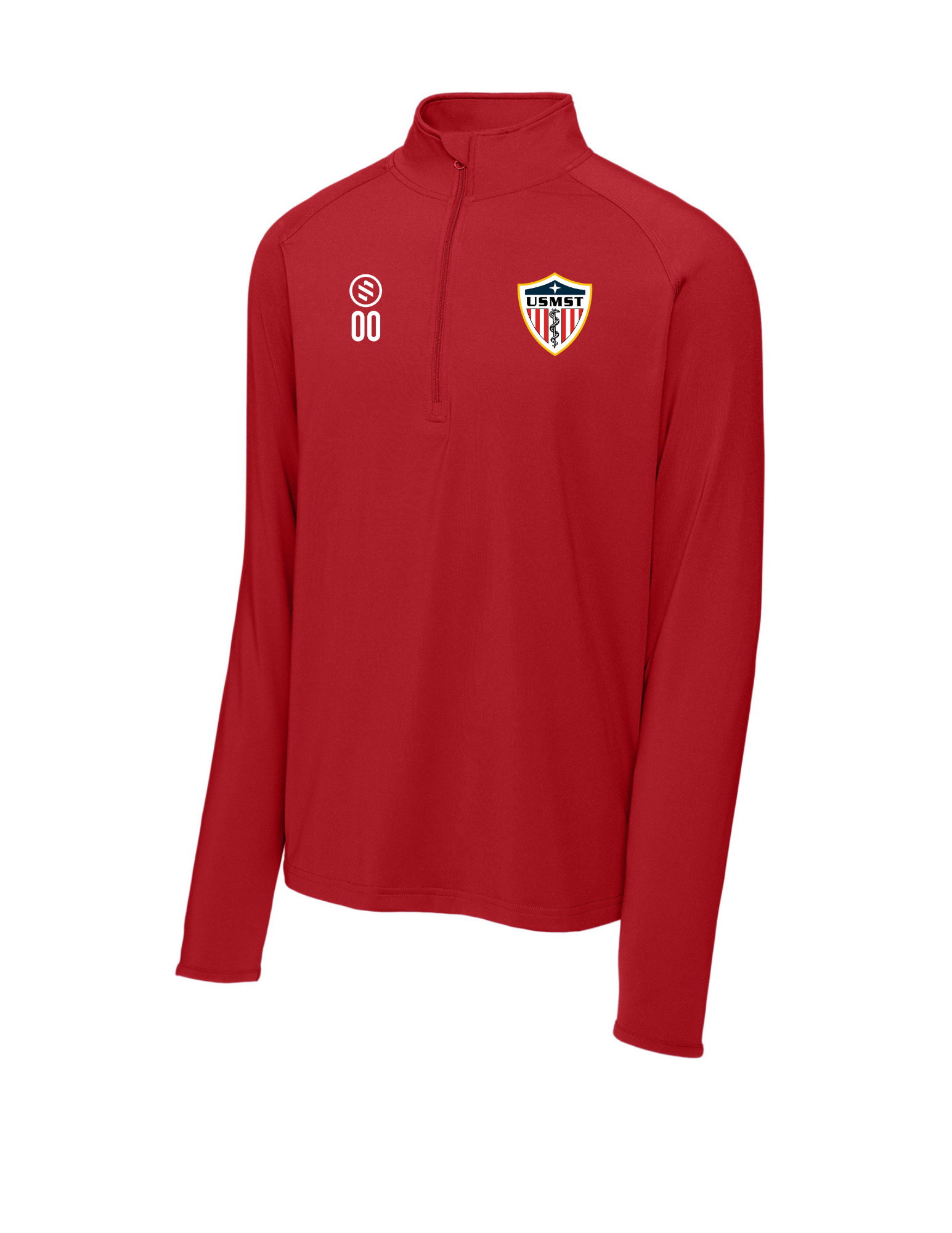 United States Medical Soccer Team - 1/4-Zip Pullover - Men's - True Red