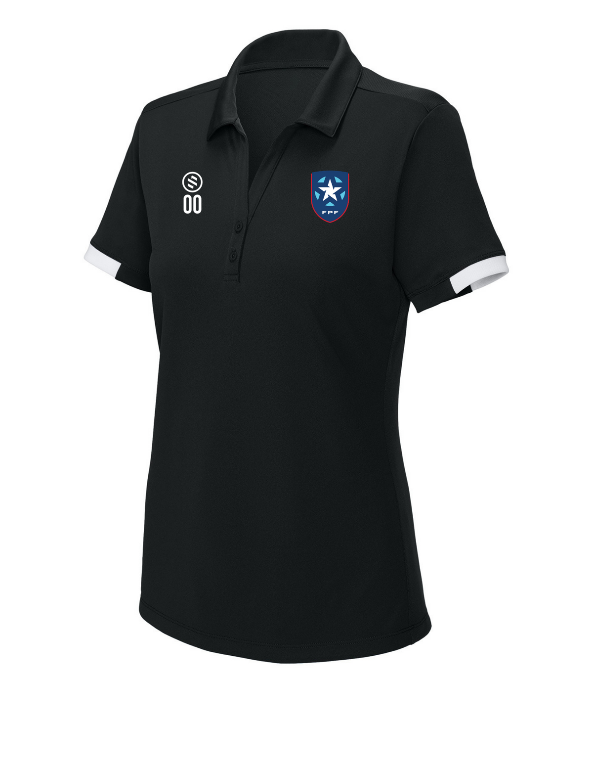 FPF Puerto Rico - Core Performance Polo - Women's - Black/ White