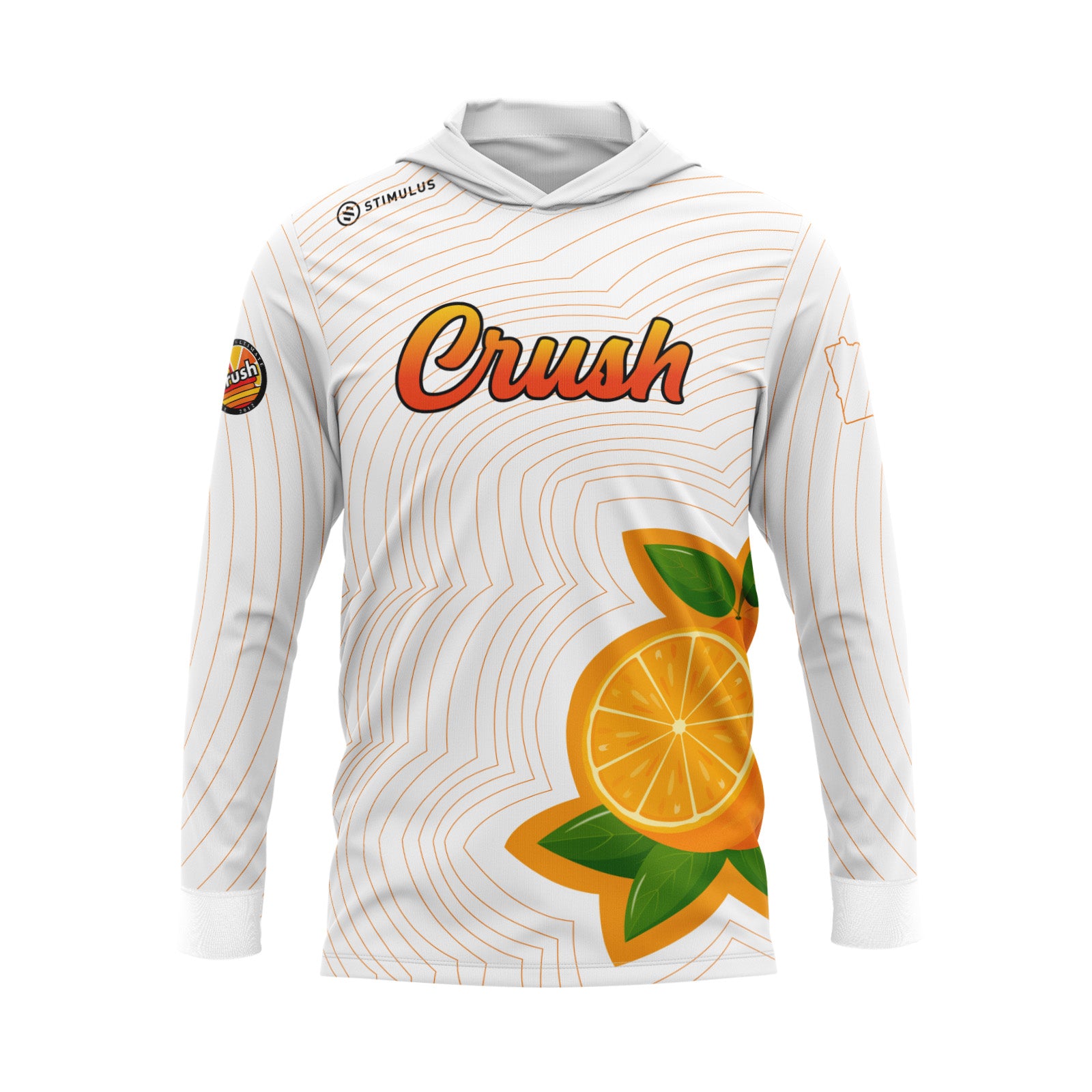 Crush Ultimate - White Lightweight Hoodie