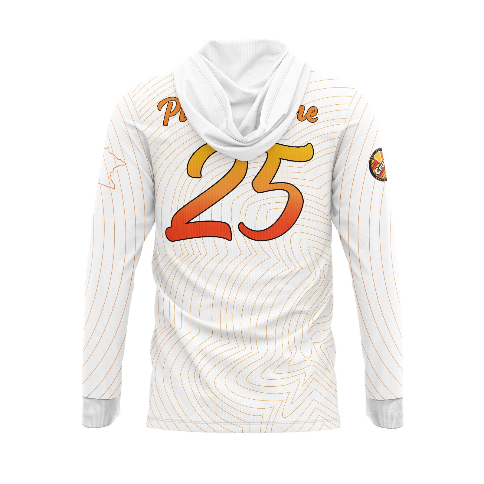 Crush Ultimate - White Lightweight Hoodie