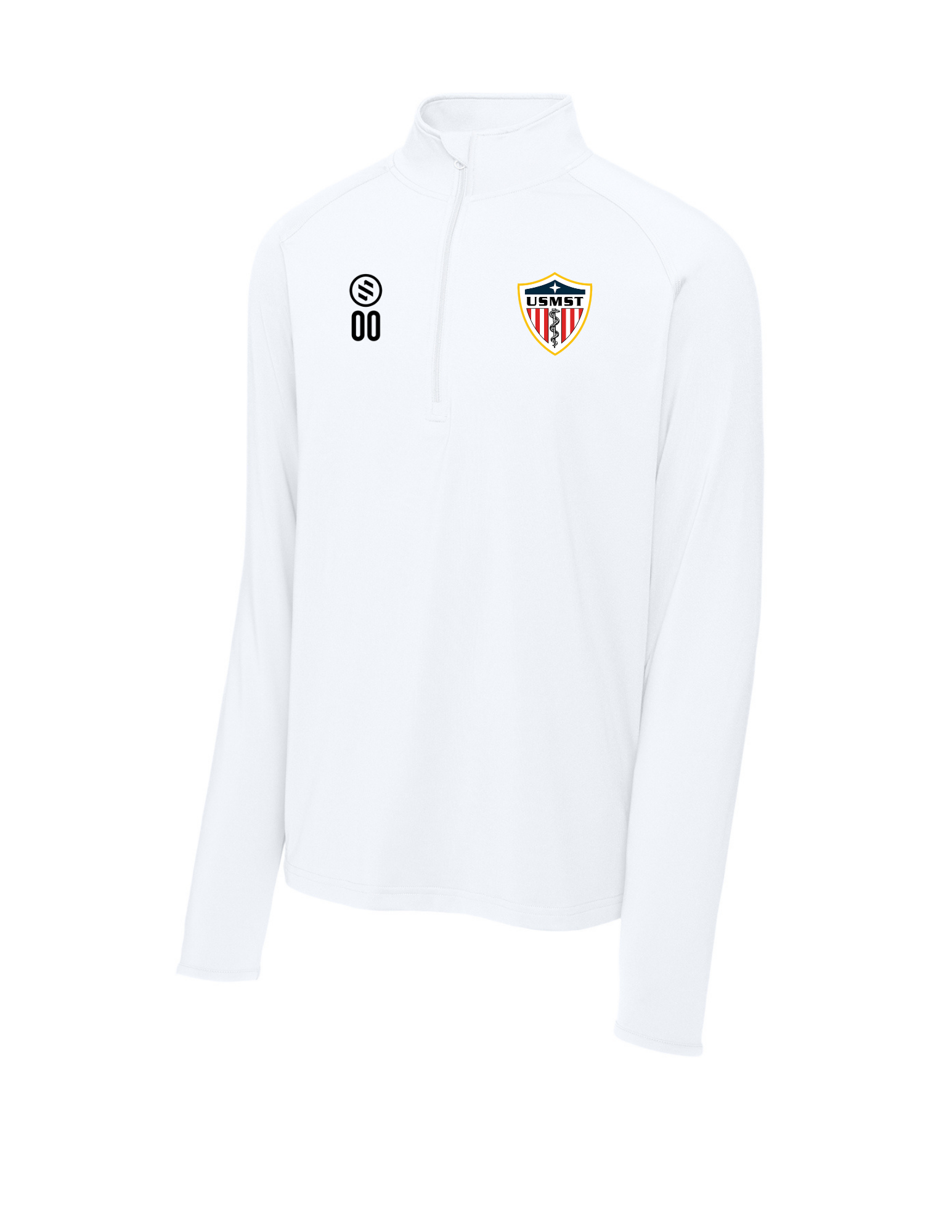 United States Medical Soccer Team - 1/4-Zip Pullover - Men's - White