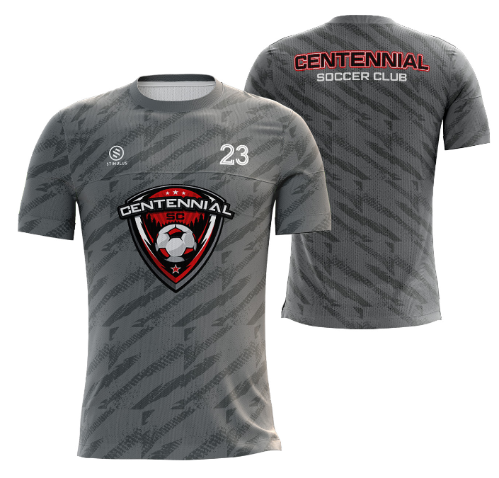 Centennial Soccer Club - Grey Training Jersey