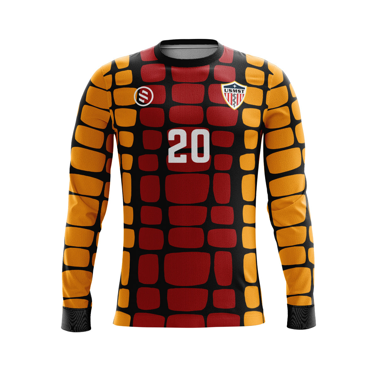 United States Medical Soccer Team - Red/Yellow Goalkeeper Game Jersey