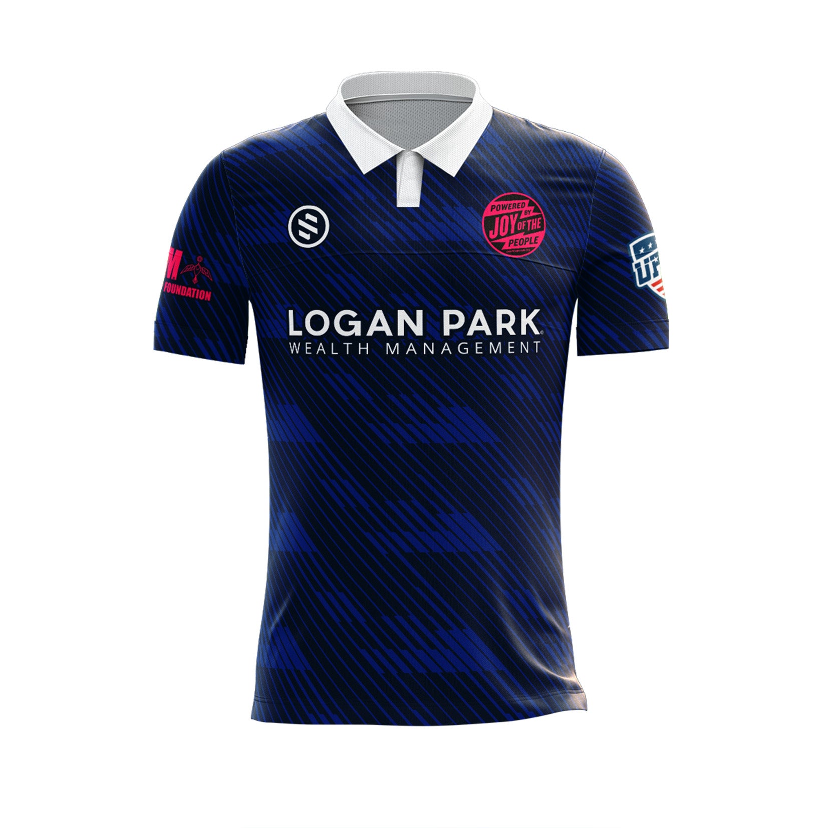 Joy Of The People  - Men Navy Buttonless Game Jersey