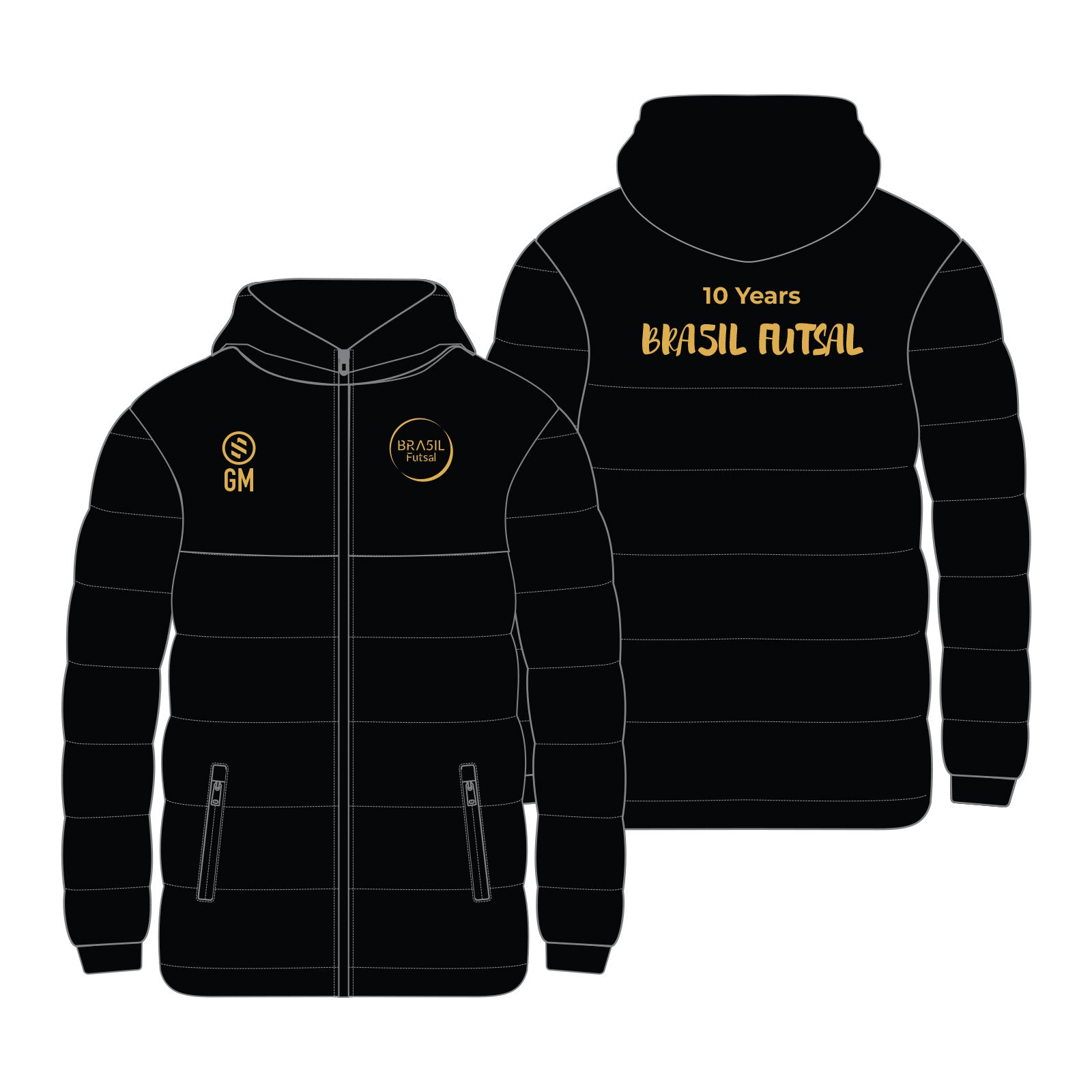 Bra5il Futsal - Black Winter Jacket