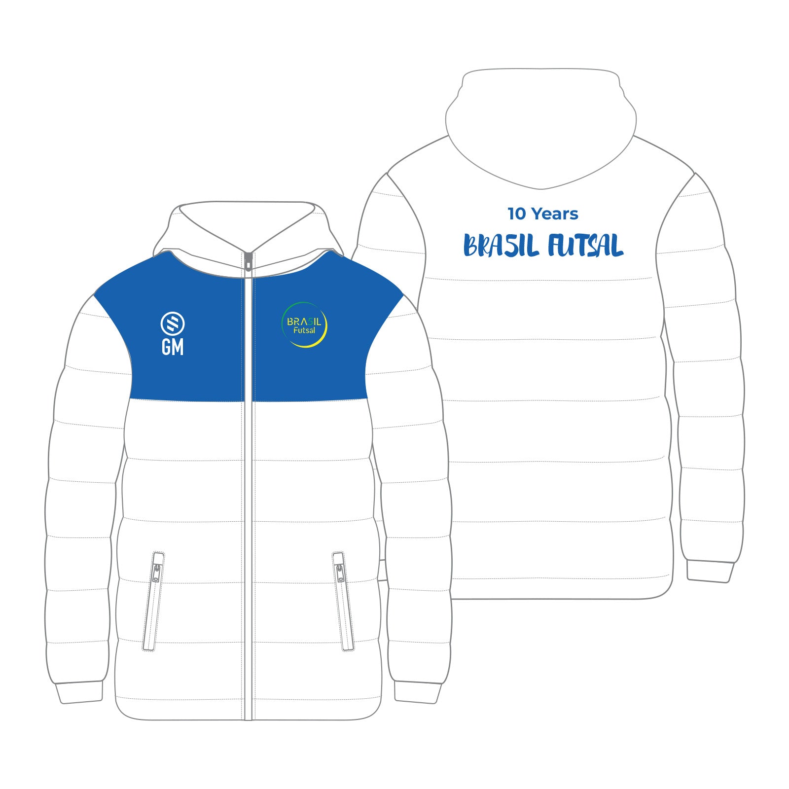 Bra5il Futsal - Blue Winter Jacket