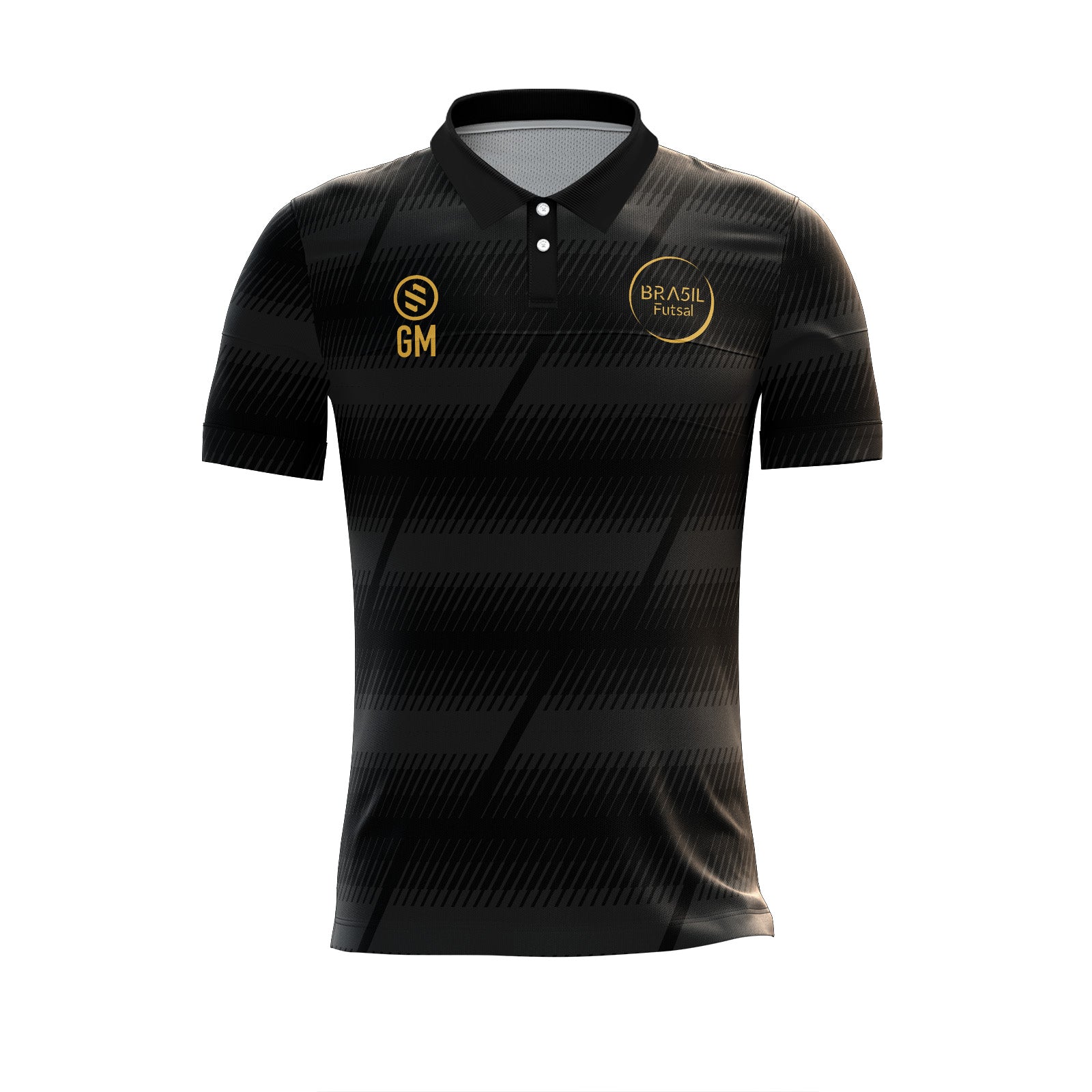 Bra5il Futsal  - Black Polo Shirt