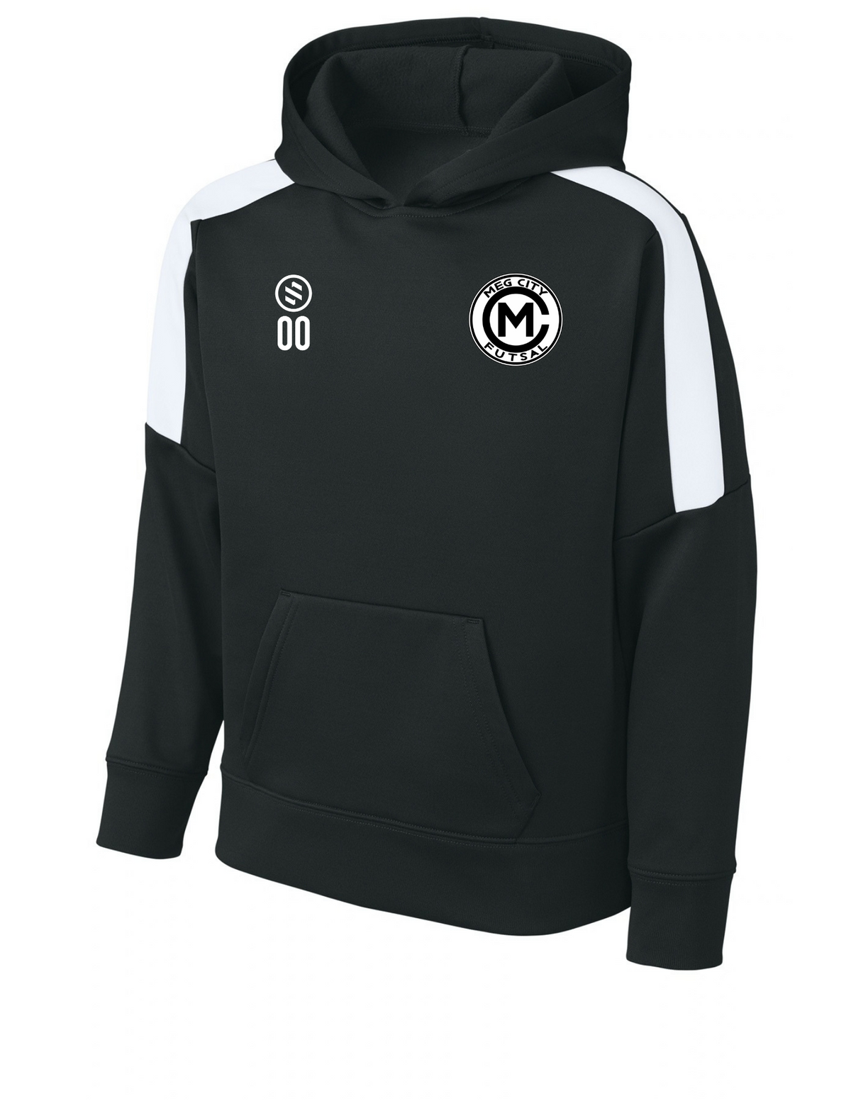 Meg City Futsal - Performance Stripe Hoodie - Youth