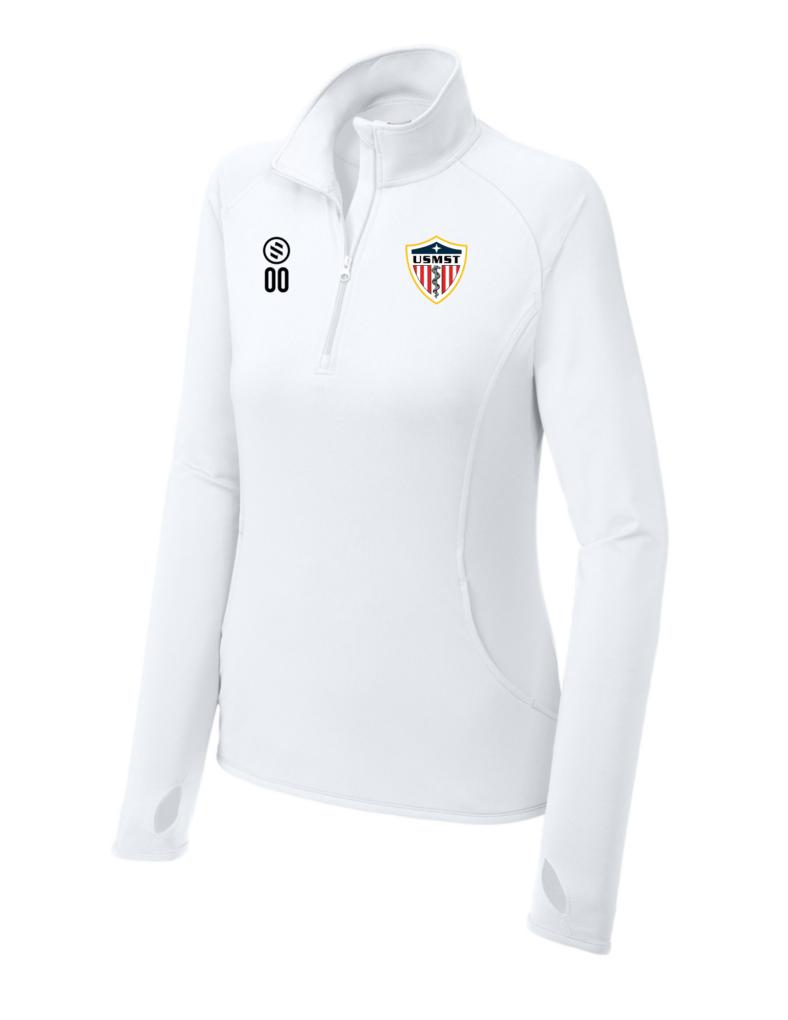 United States Medical Soccer Team - 1/4-Zip Pullover - Women's - White