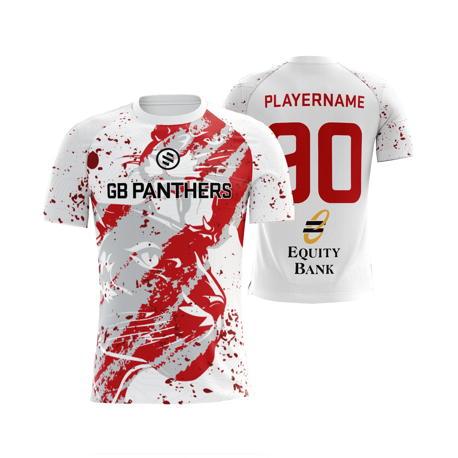 GB Panthers - White Raglan Game Jersey