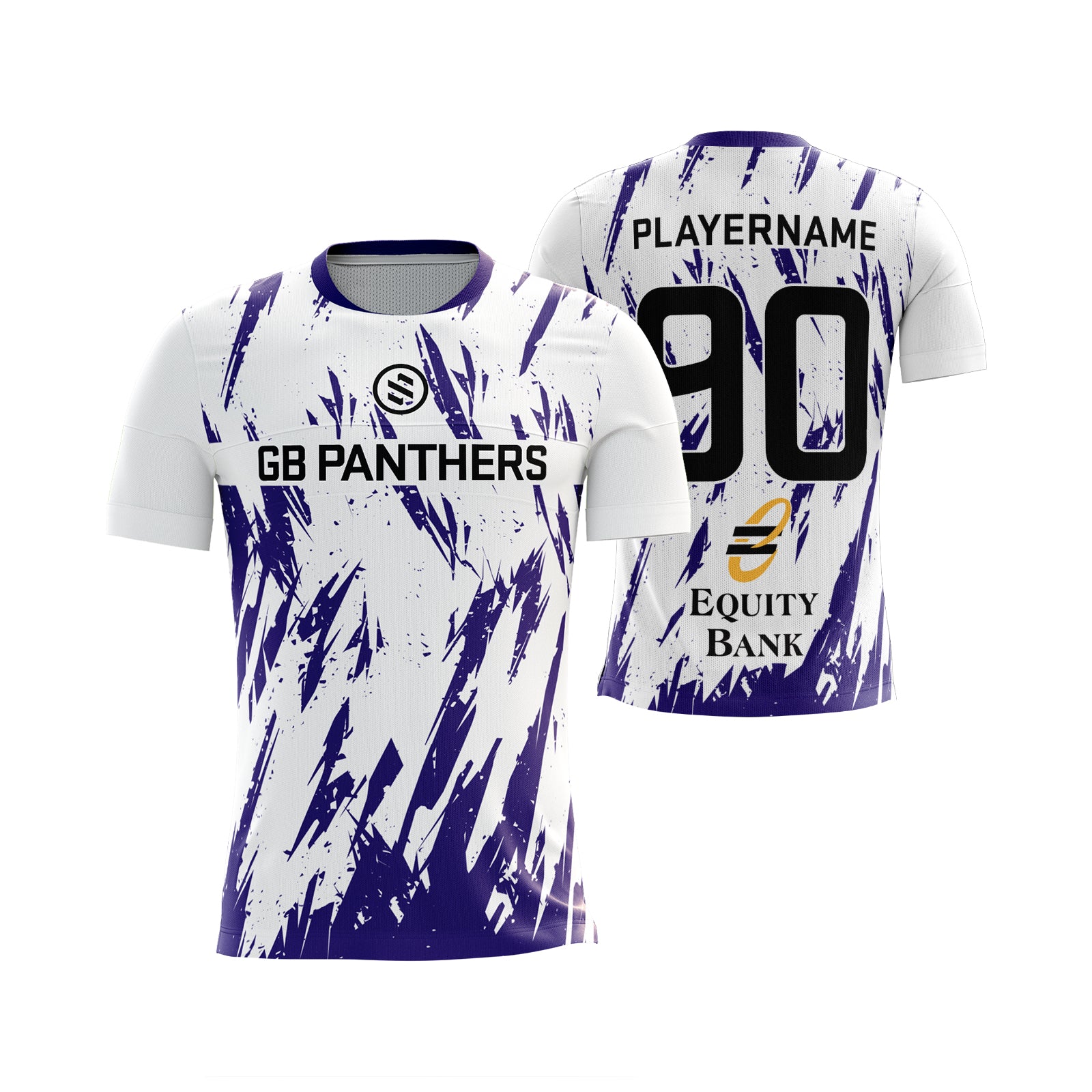 GB Panthers - White Raglan Vampire Jersey