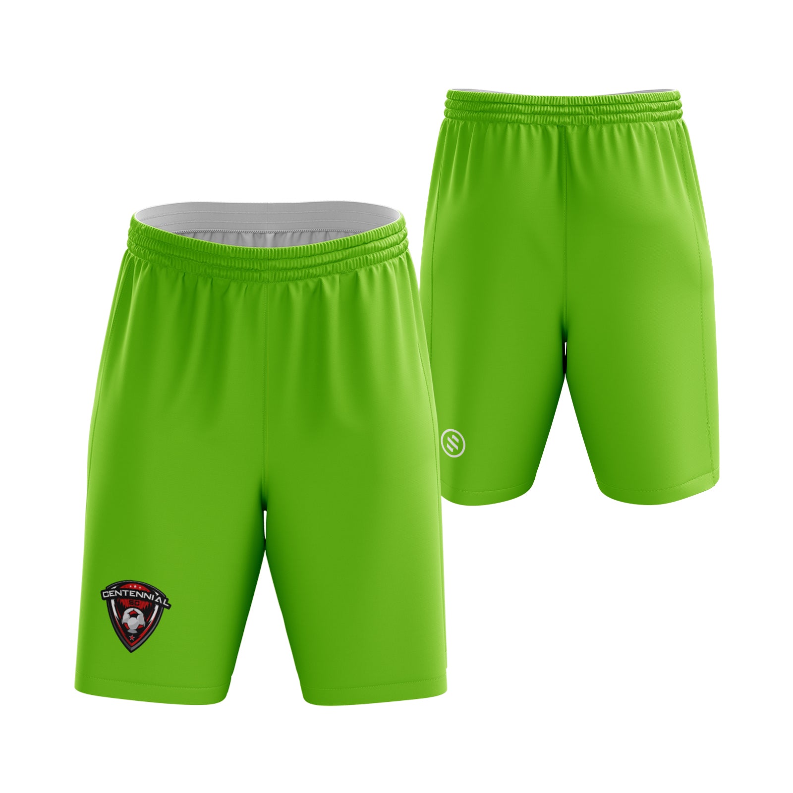 Centennial Soccer Club - Neon Green Shorts