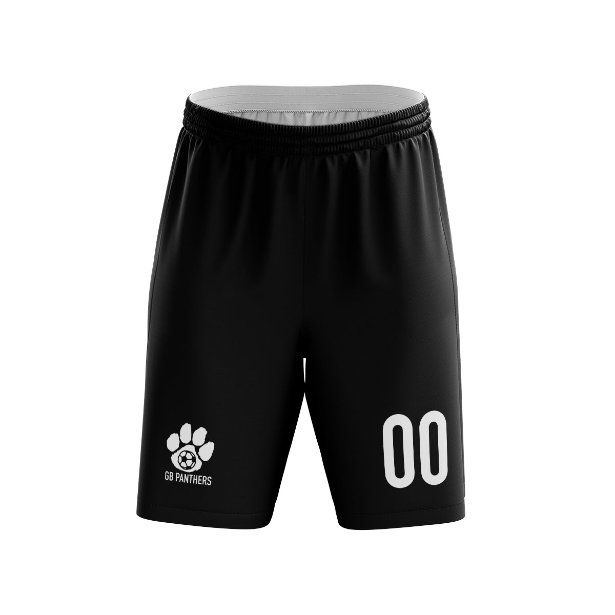 GB Panthers - Black Game Shorts(White Logo)
