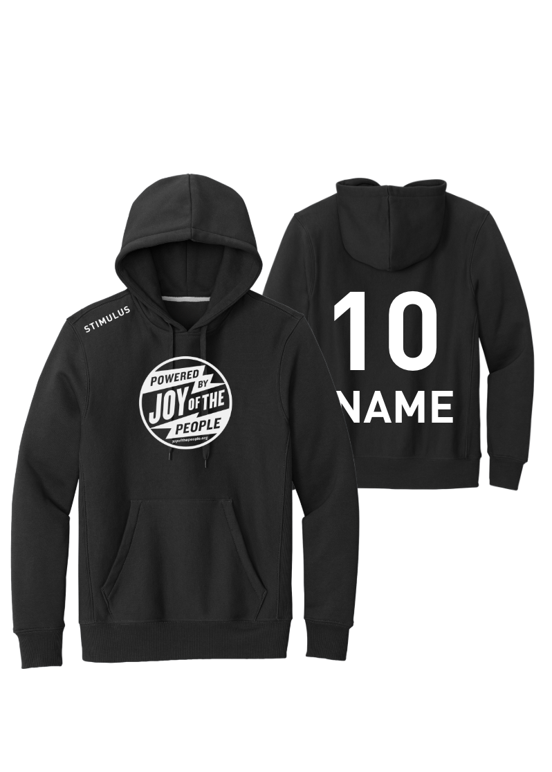 Joy Of The People - Black Cotton Hoodie