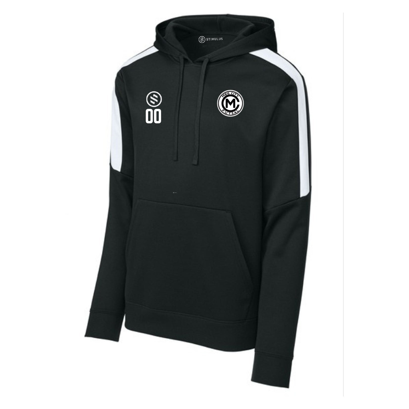 Meg City - Performance Stripe Hoodie Youth