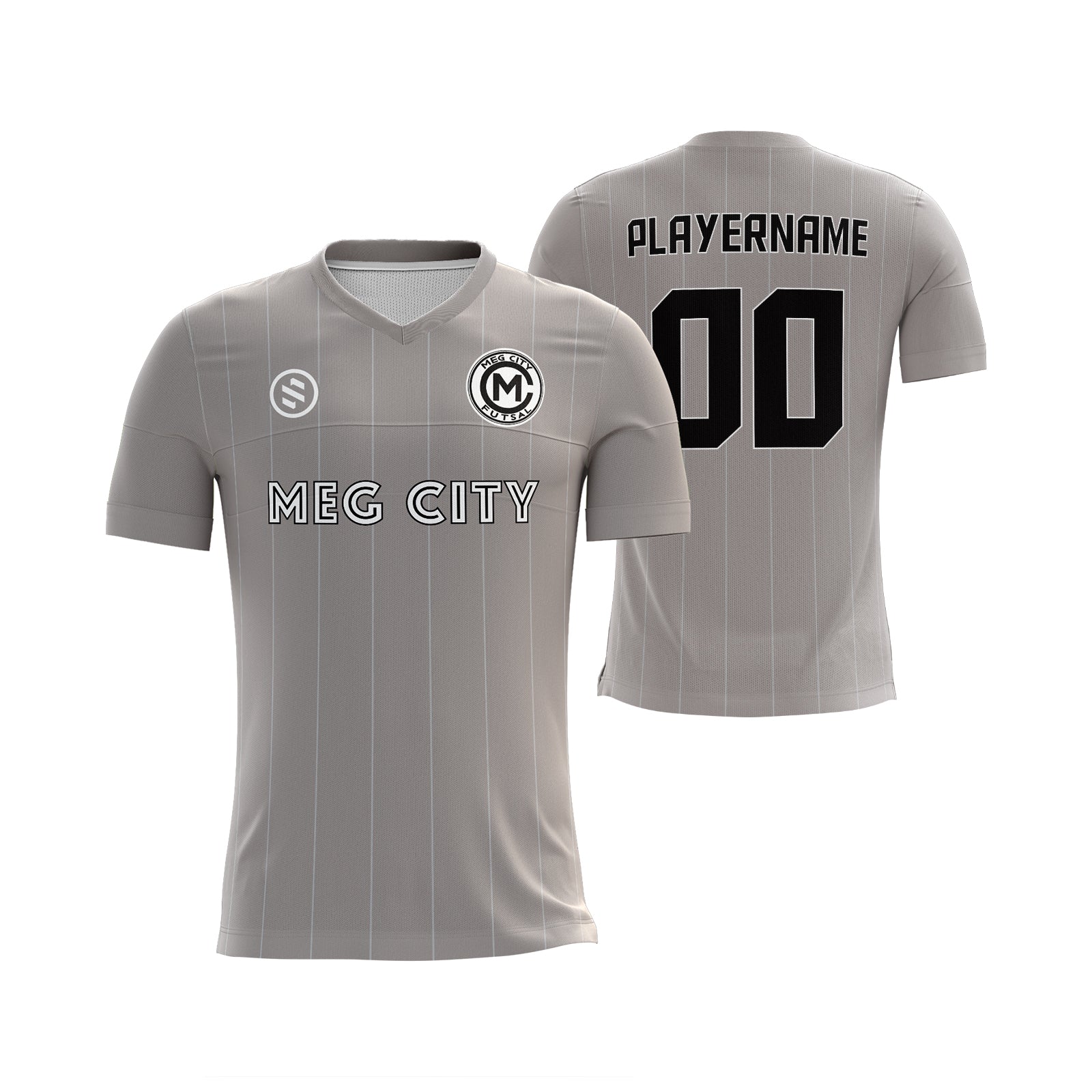 Meg City Futsal - Black/Grey Reversible Jersey