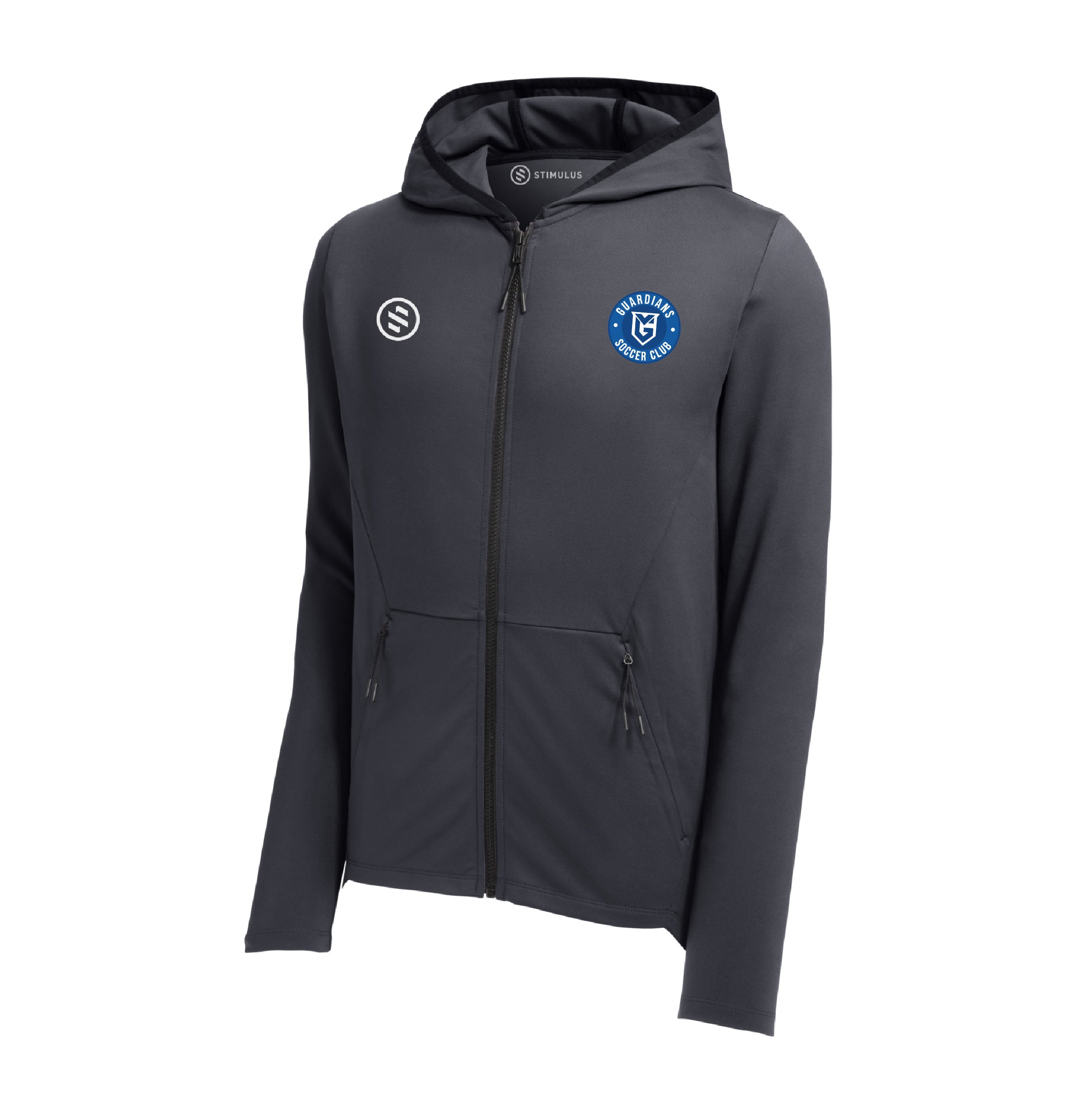 VSA Guardian Soccer Club - Performance Zip Hoodie Men’s - GRAPHITE