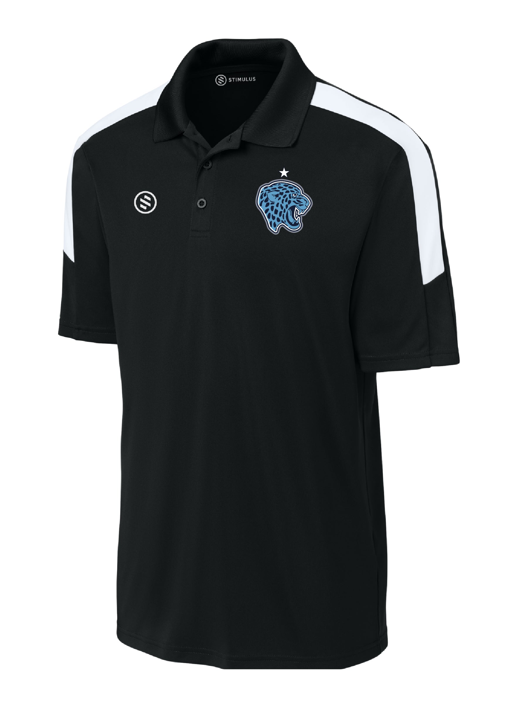 Bloomington Jefferson Jaguars - Performance Stripe Polo - Men's