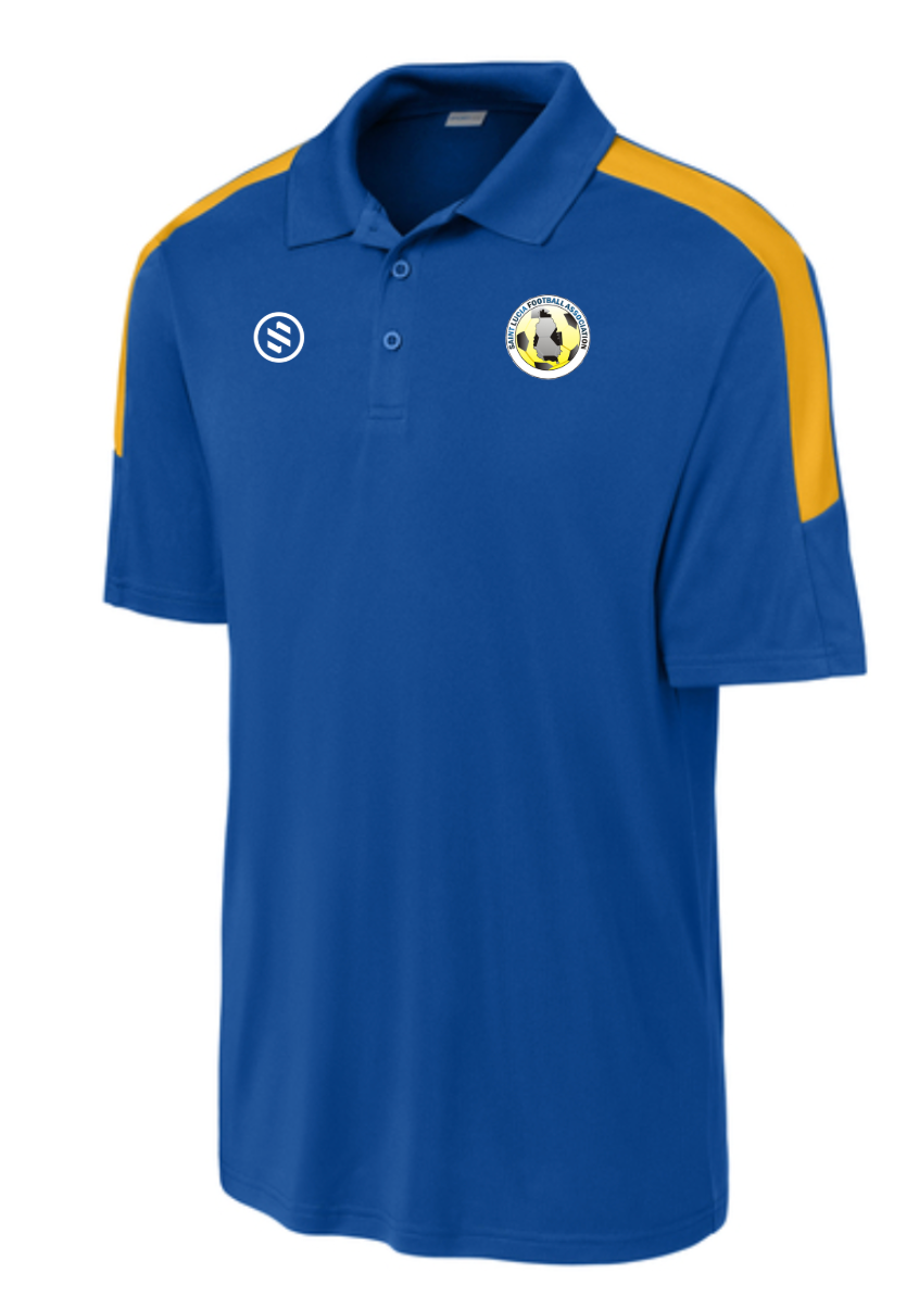 St Lucia FA Performance Stripe Polo