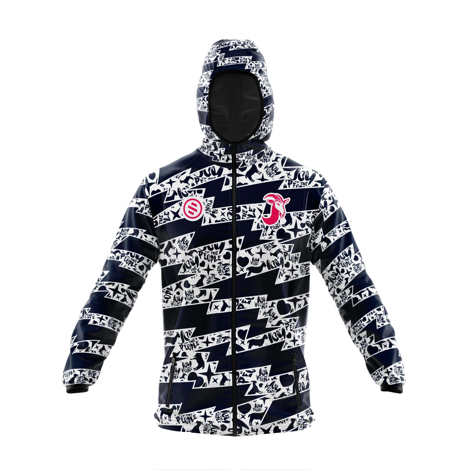 Joy Of The People  -Navy Rain Jacket