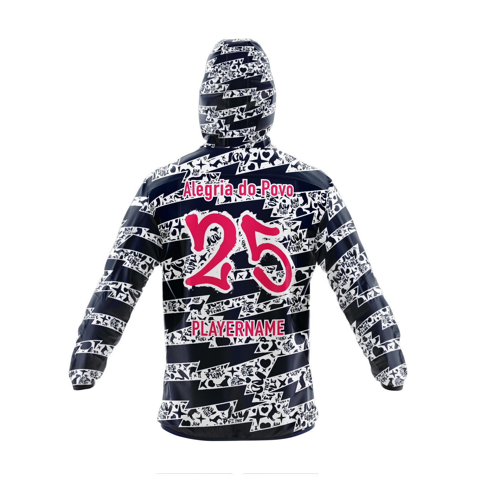 Joy Of The People  -Navy Rain Jacket