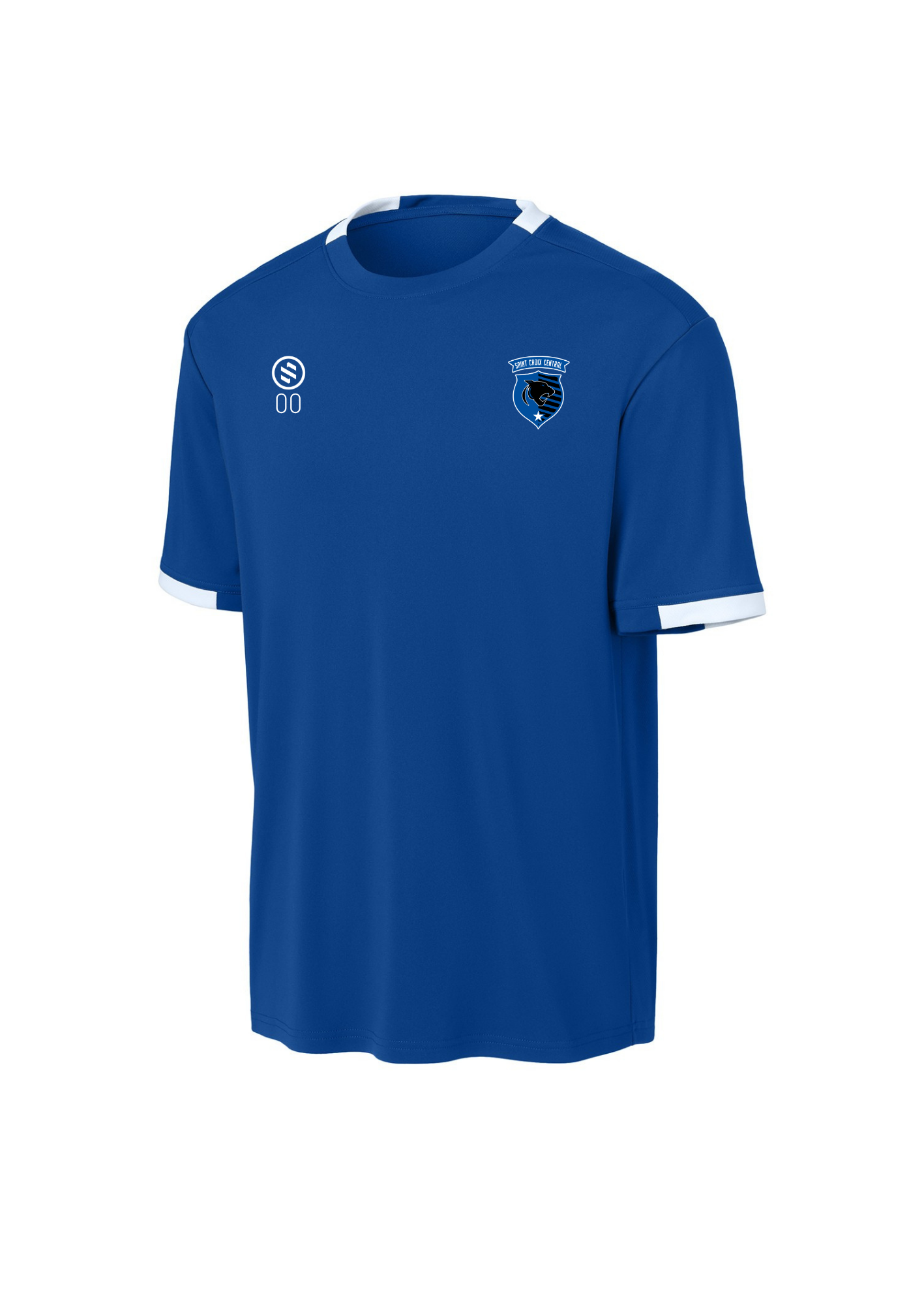 St.Croix Central Boys - Core Performance Tee - Adult - True Royal/White