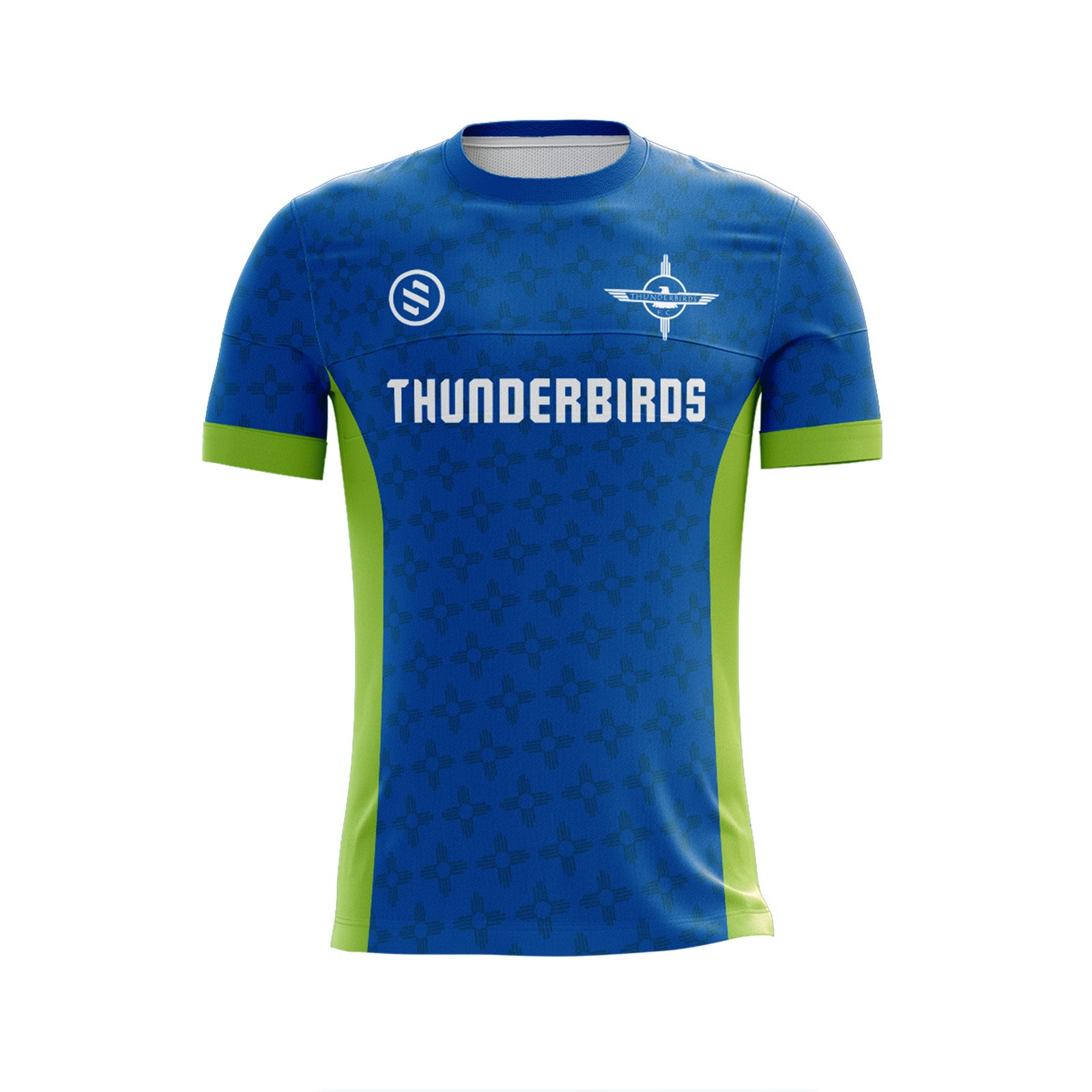 Thunderbirds FC - Blue/Green Game Jersey (Boys)