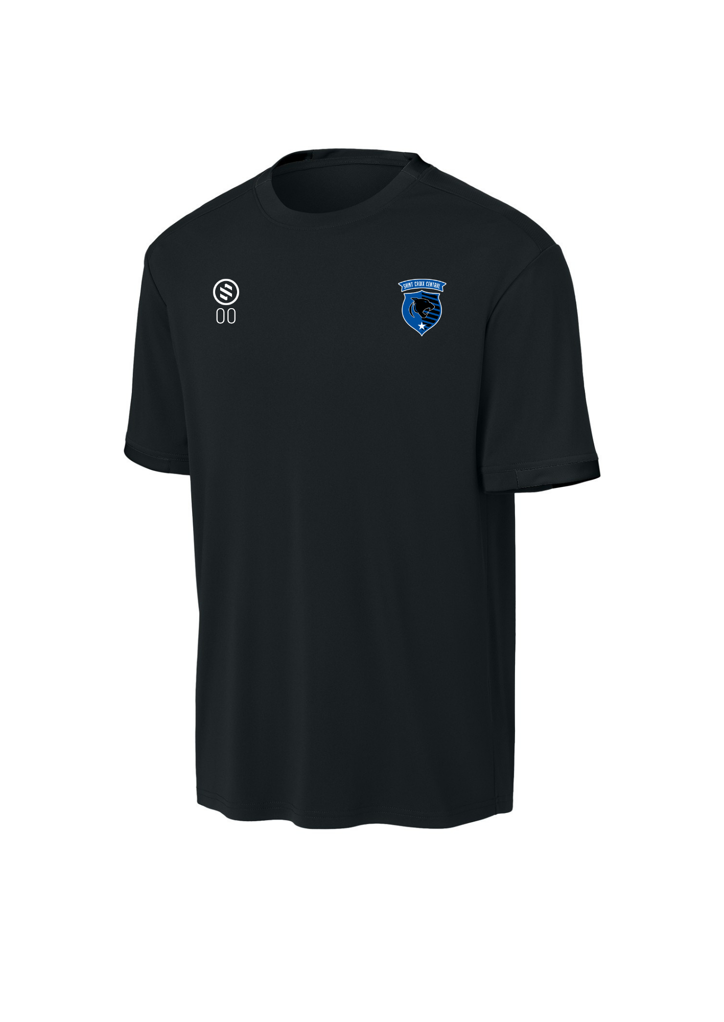St.Croix Central Boys - Core Performance Tee - Adult - Black/Black