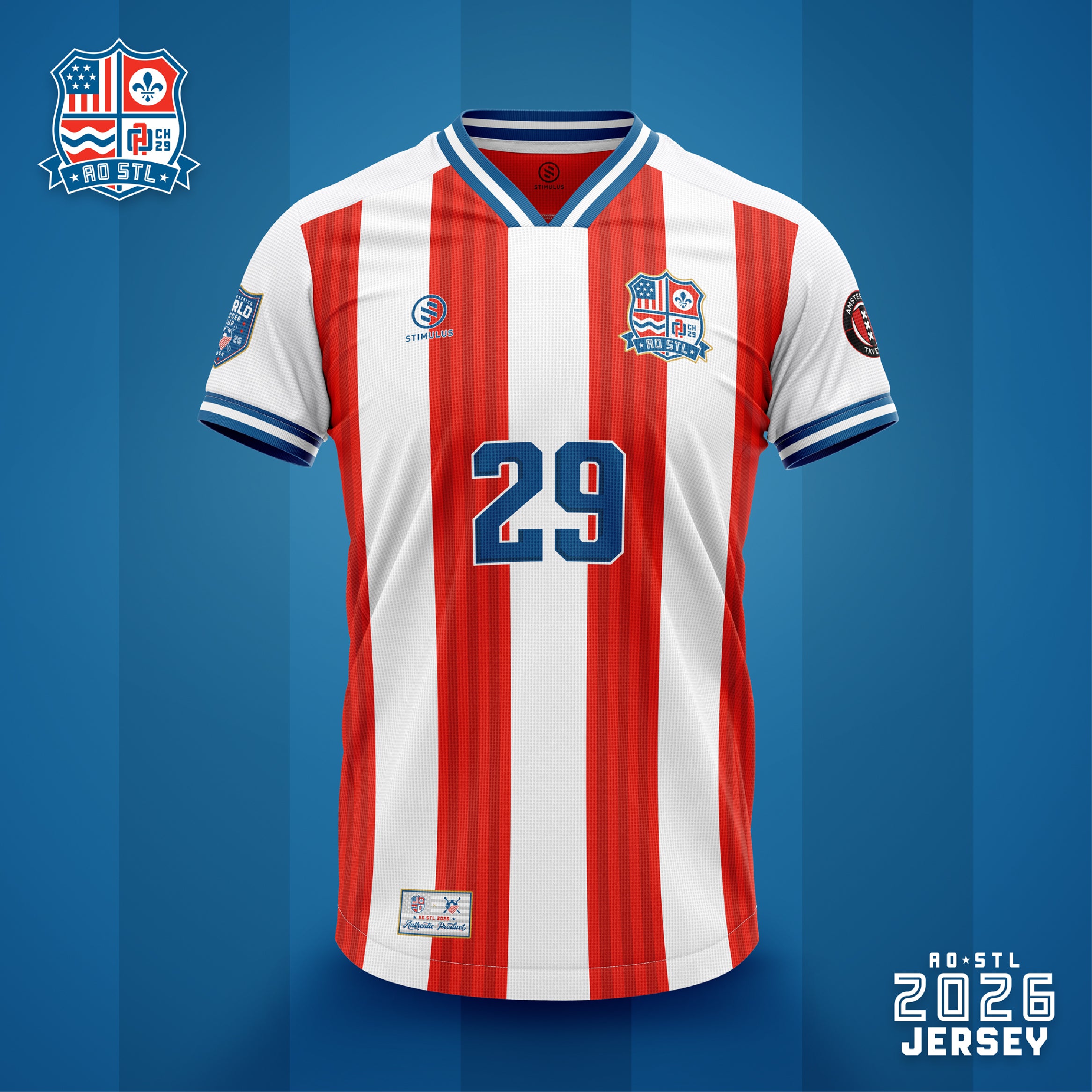 American Outlaws St. Louis - Red & White Jersey